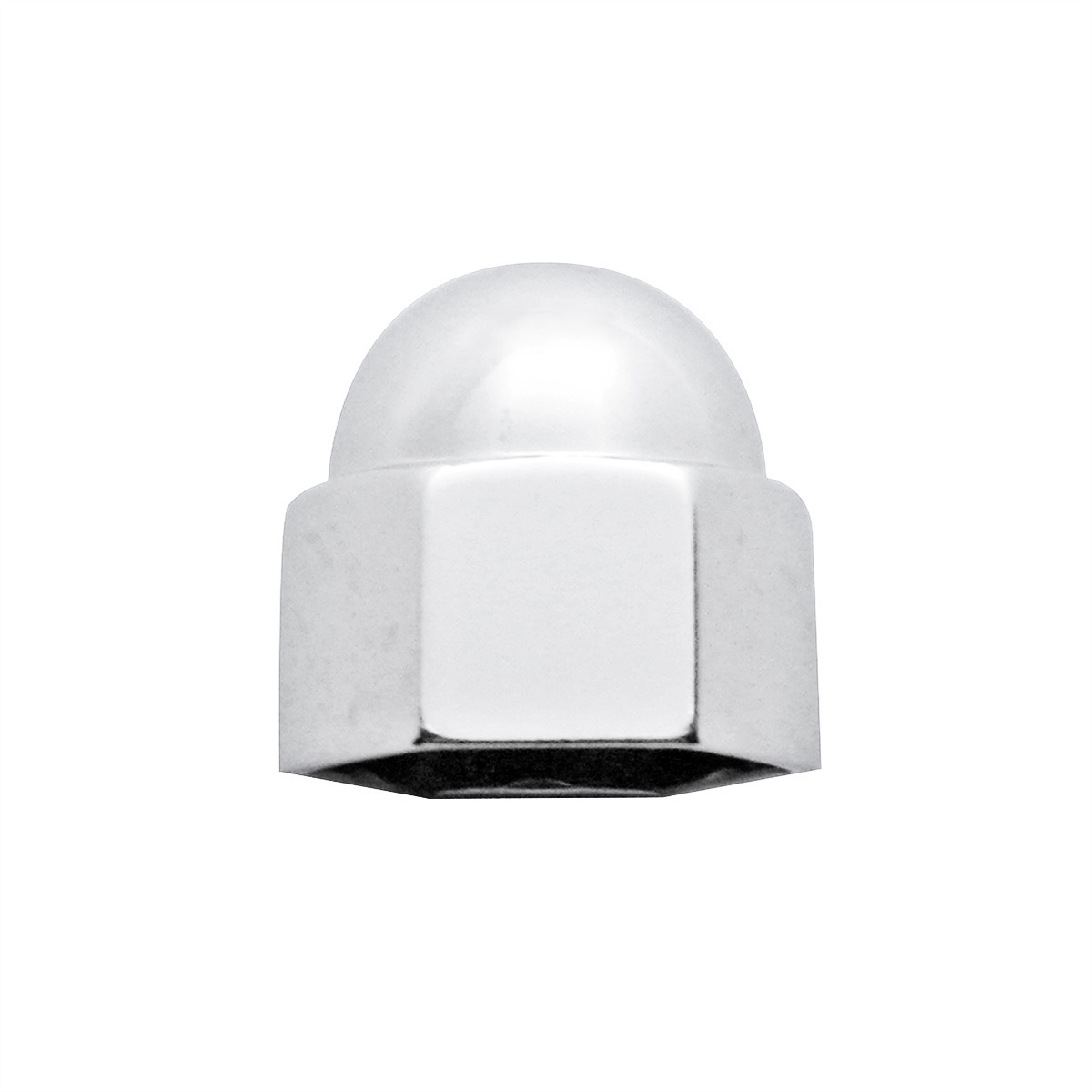 3/8" X 5/8" Chrome Die-Cast Acorn Nut Cover