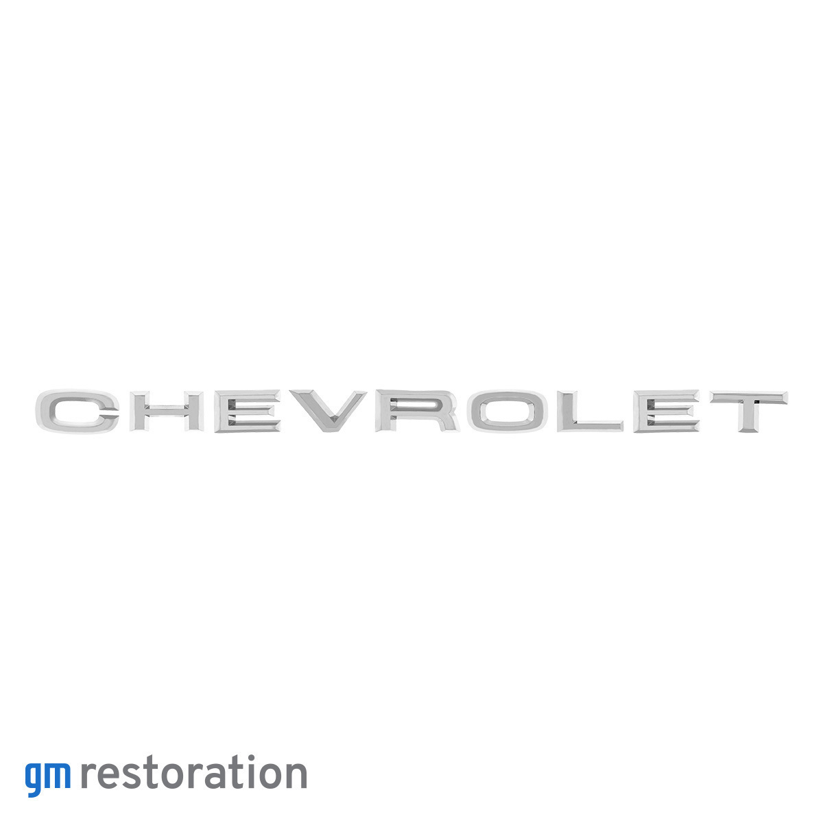 Chrome "CHEVROLET" Hood Letter Emblem Set For 1967-68 Chevy & GMC Truck