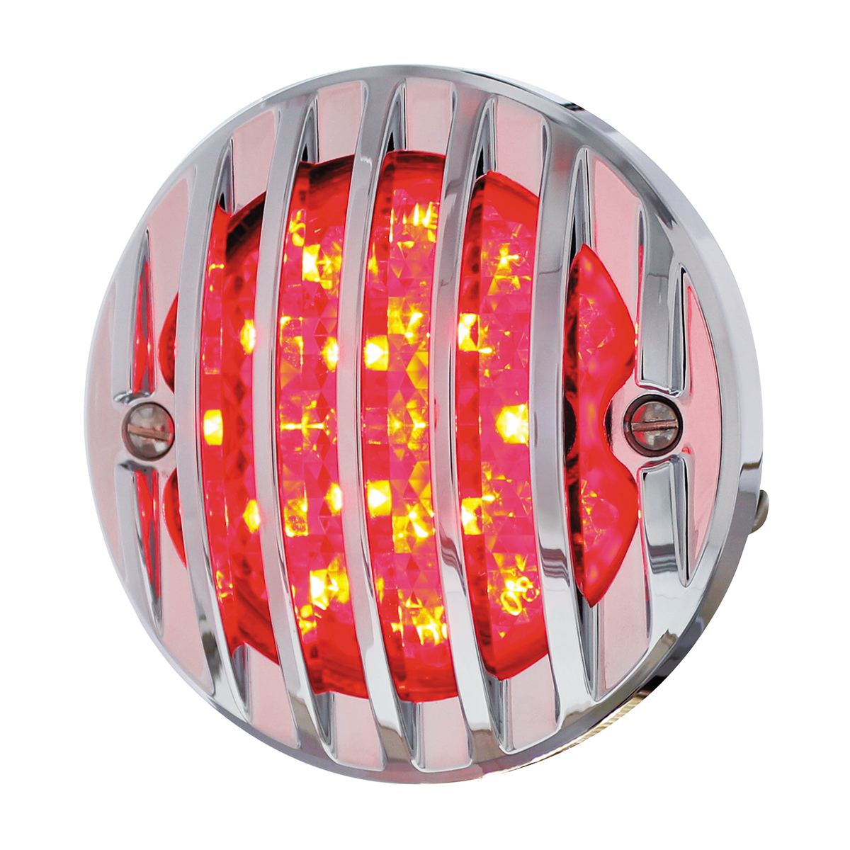 17 LED Tail Light With Chrome Grille Bezel For 1933-36 Ford Truck - L/H