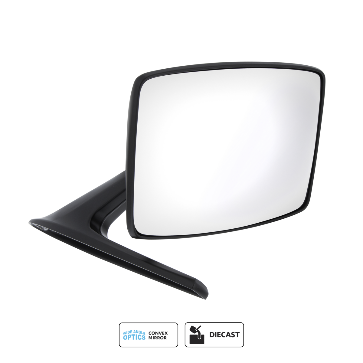 Black Exterior Mirror For 1966-1977 Ford Bronco & 1967-1979 Truck - R/H