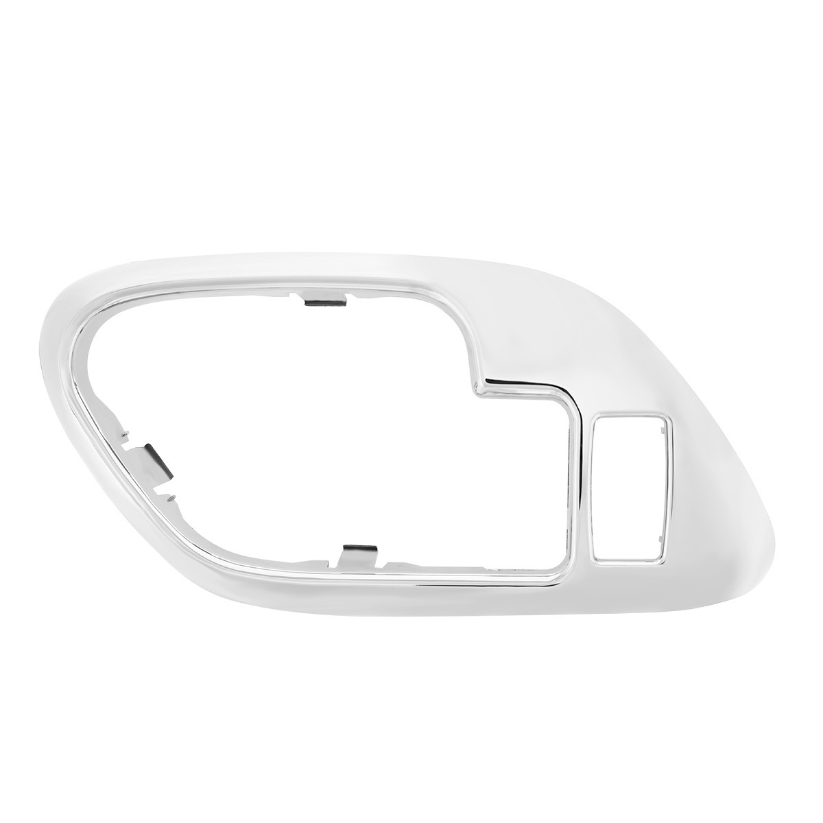 Chrome Plastic Interior Door Handle Bezel With Door Lock Hole For 1995-2000 Chevrolet/GMC Truck-R/H