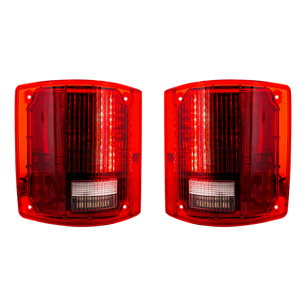 56 LED Sequential Tail Light Set Without Trim For 1973-1987 Chevy & GMC Truck (Pair)