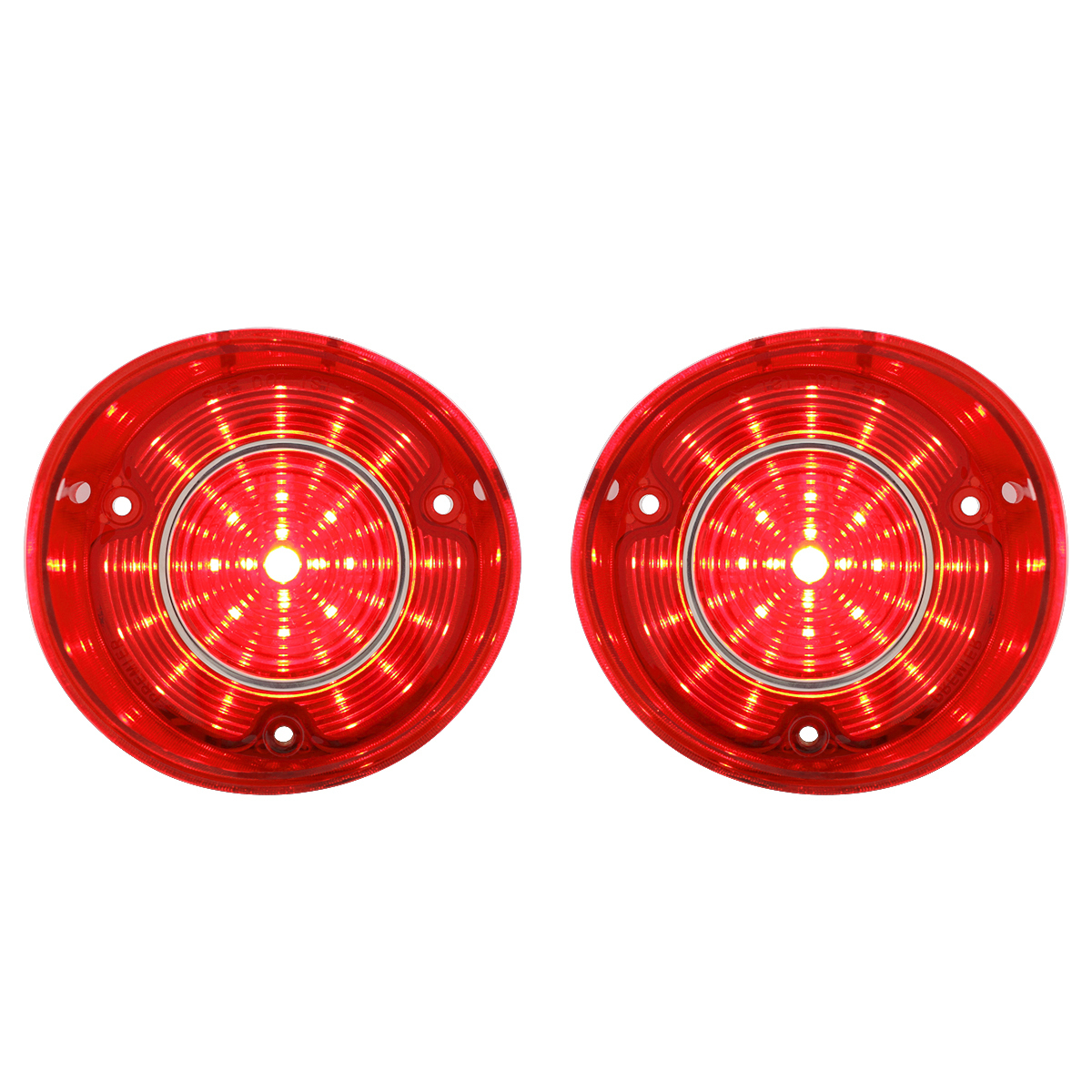 42 LED Tail Light Set With Stainless Steel Trim For 1972 Chevy Chevelle SS/Malibu (Pair)