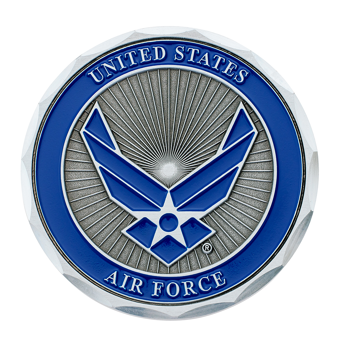 1-3/4" U.S. Military Adhesive Metal Medallion - Air Force