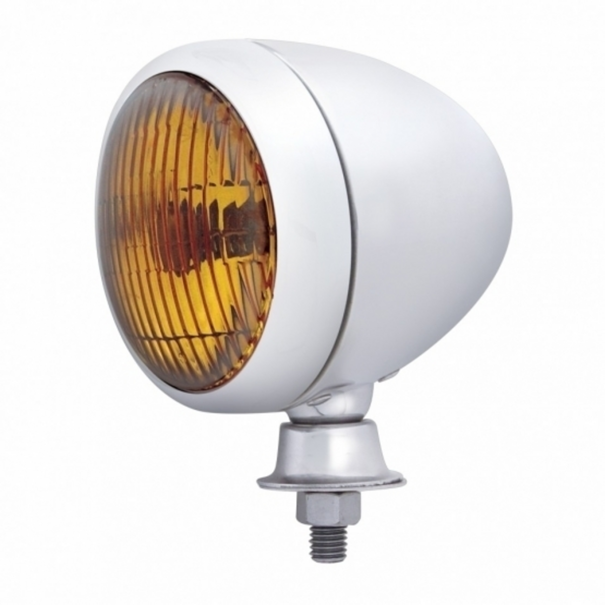 classic.upauto.com: Stainless Steel Teardrop Spot Light With Amber Lens