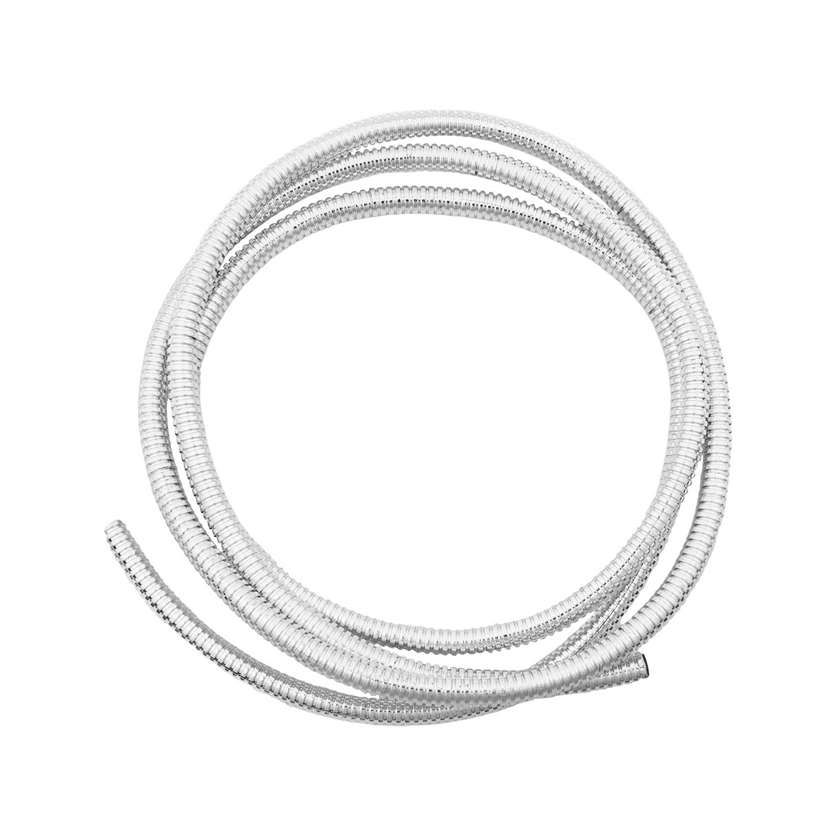 72" Long Chrome Wire Loom - 1/4" Diameter