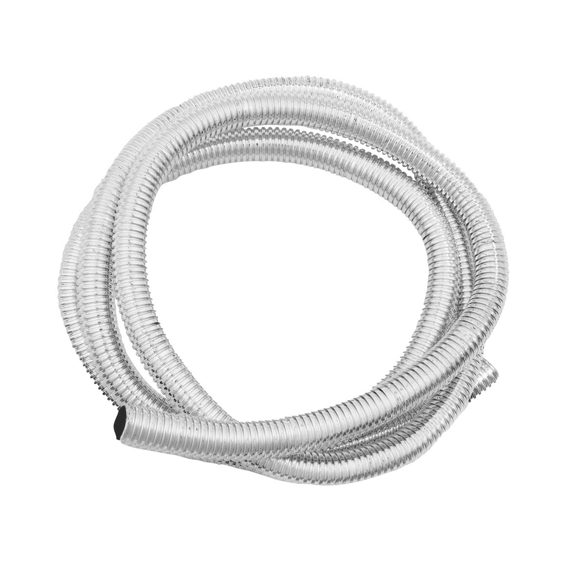 72" Long Chrome Wire Loom - 1/2" Diameter