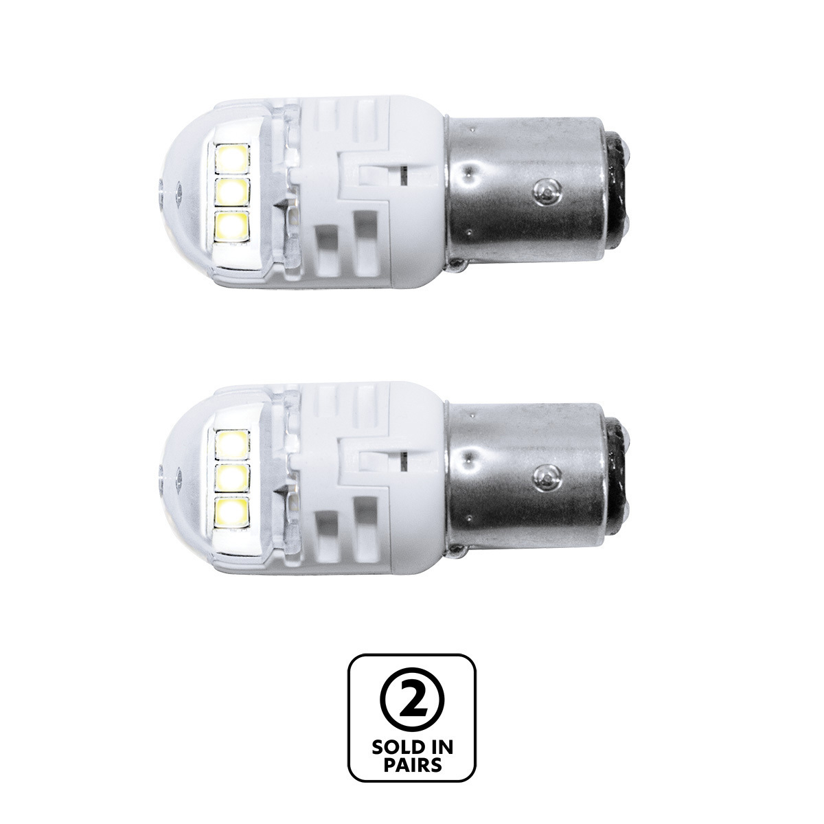 High Power 6 LED 1157 Bulb-White (Pair)