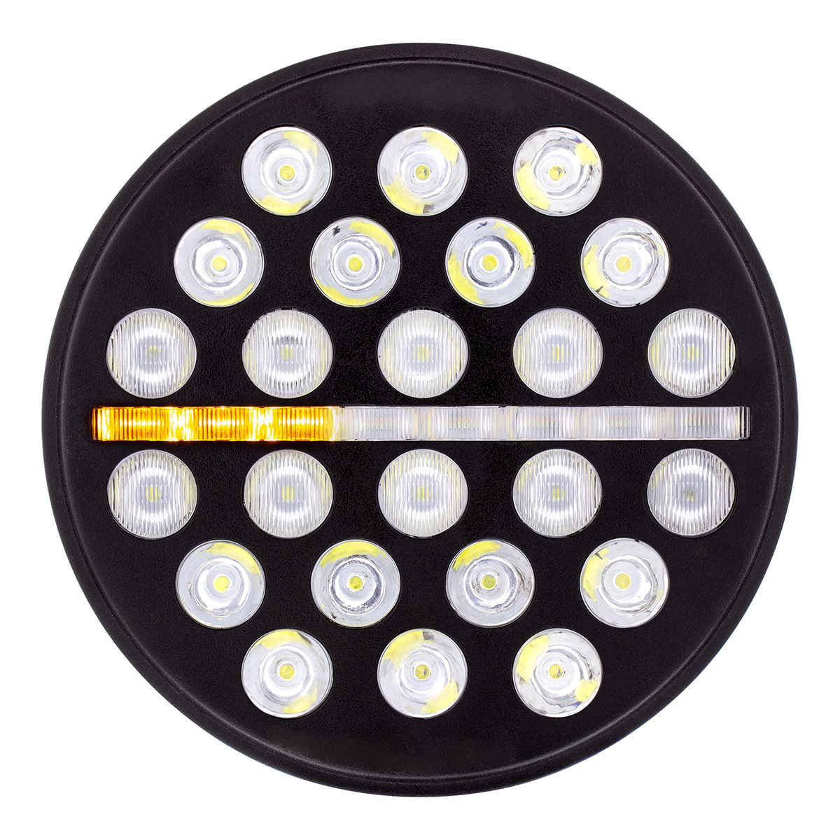 ULTRALIT - 24 High Power LED Circular Light With Dual Color LED Position Light Bar