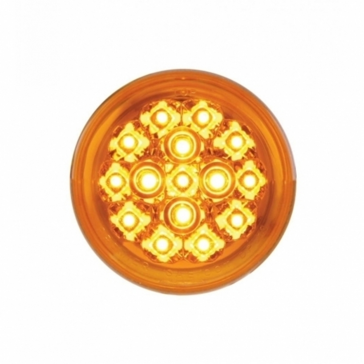 15 LED 2-3/8" Turn Signal Light For Harley Motorcycle- Amber LED/Amber Lens