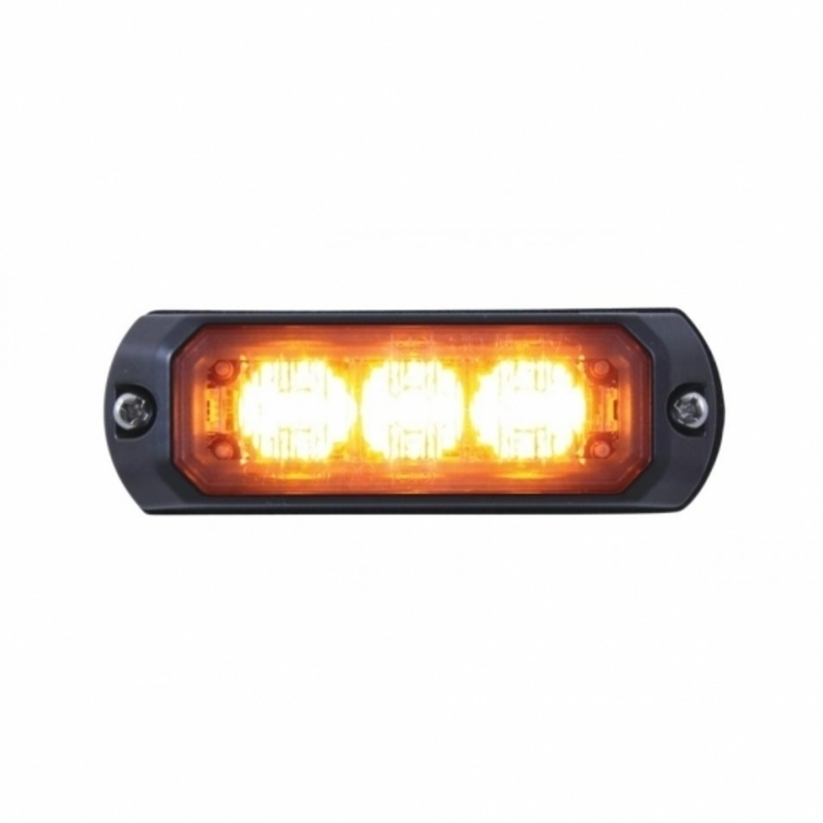 3 LED Mini Warning Light - Amber LED (Bulk)