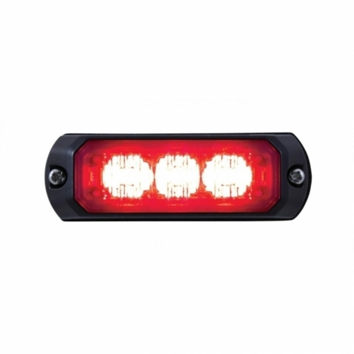 3 LED Mini Warning Light - Red LED (Bulk)