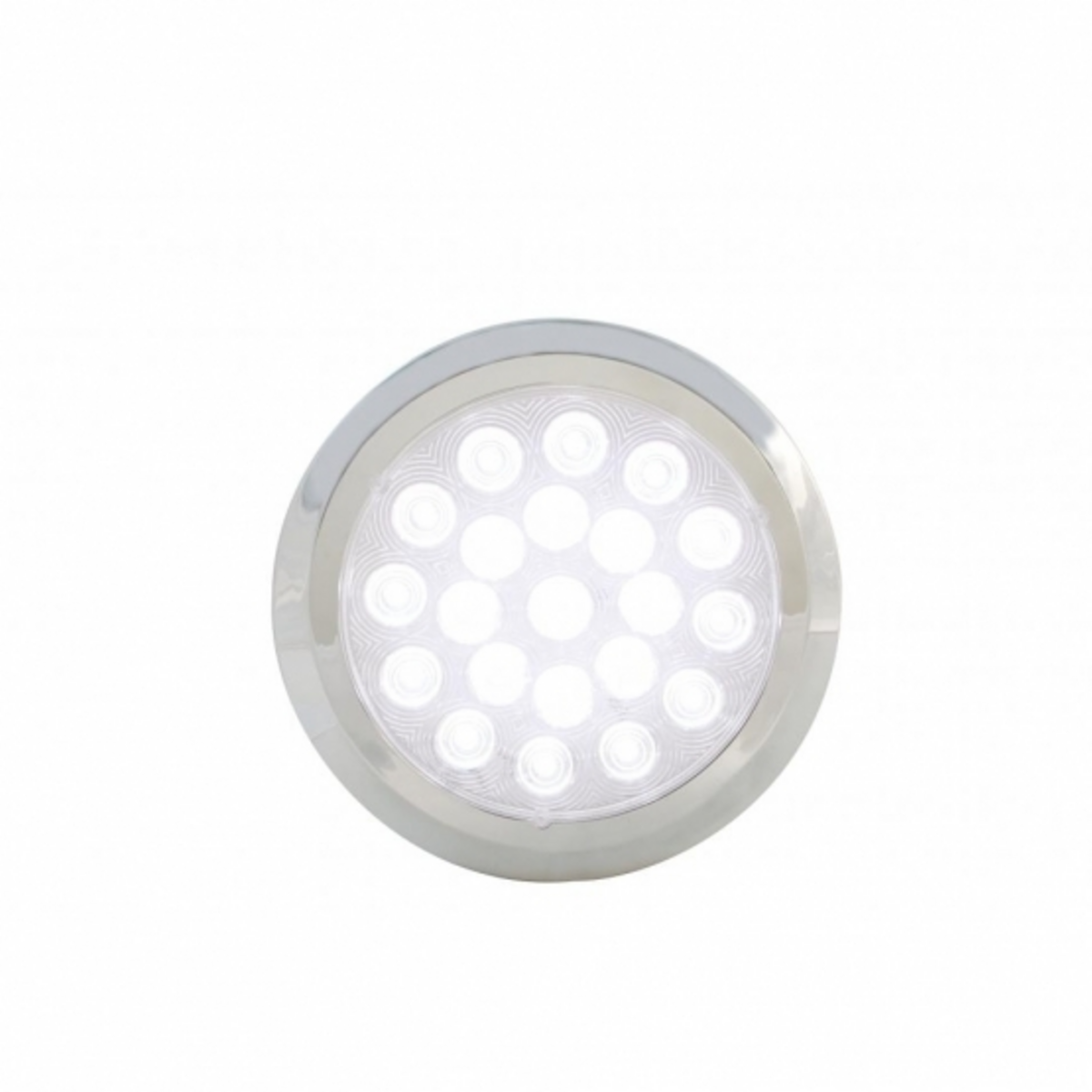 21 High Power LED 6-1/4" Dome Light With Bezel (Bulk)