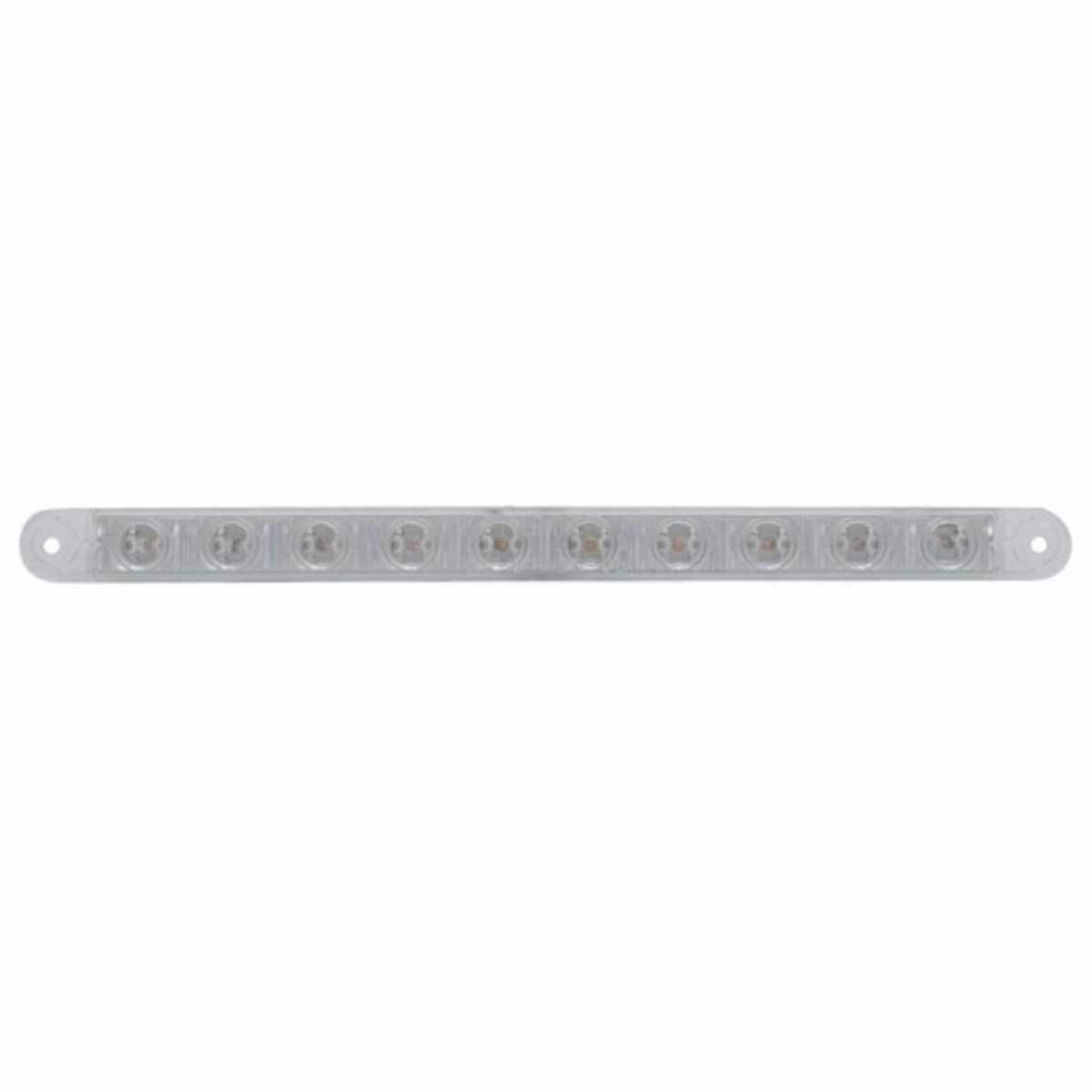 10 LED 9" Light Bar (Stop, Turn & Tail) - Red LED/Clear Lens (Bulk)