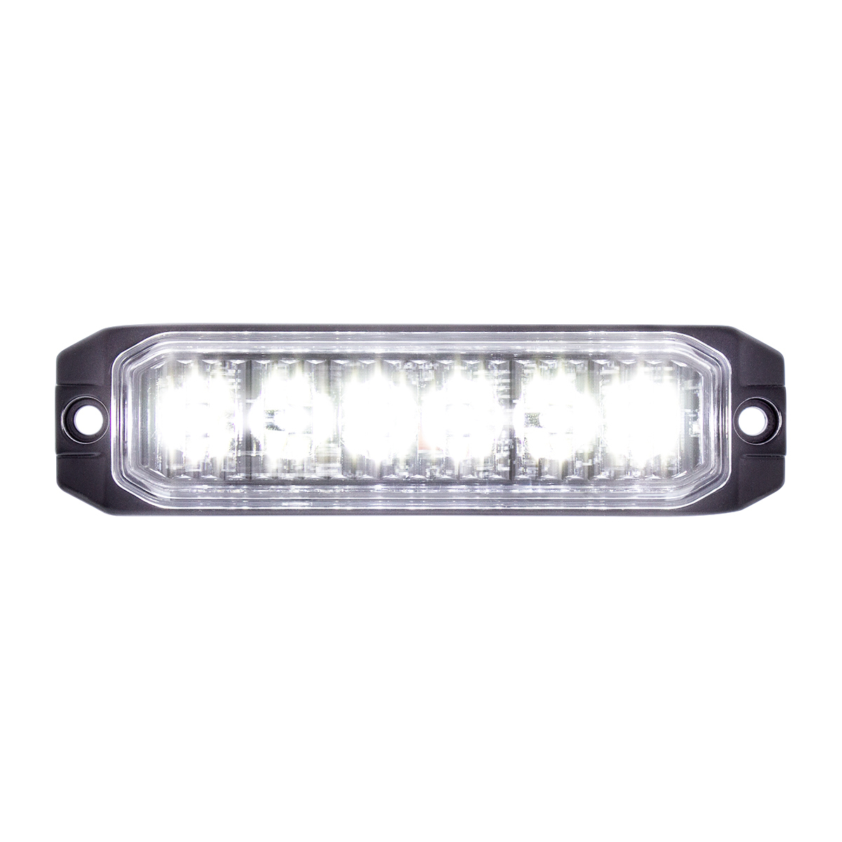 6 High Power LED "Competition Series" Slim Warning Light - White