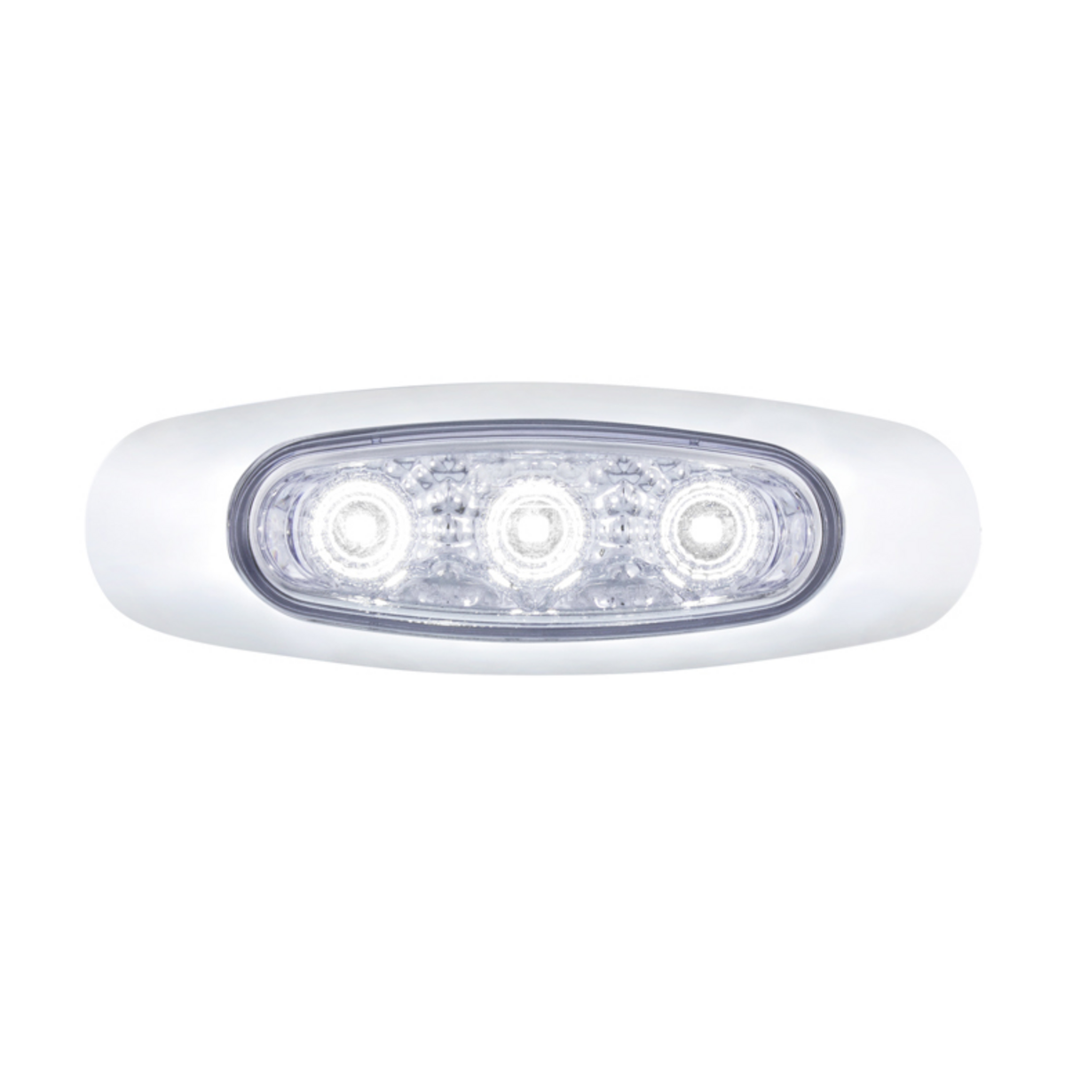 5 LED Reflector Light (Auxiliary/Utility) With Side Ditch Light -White LED/Clear Lens (Bulk)