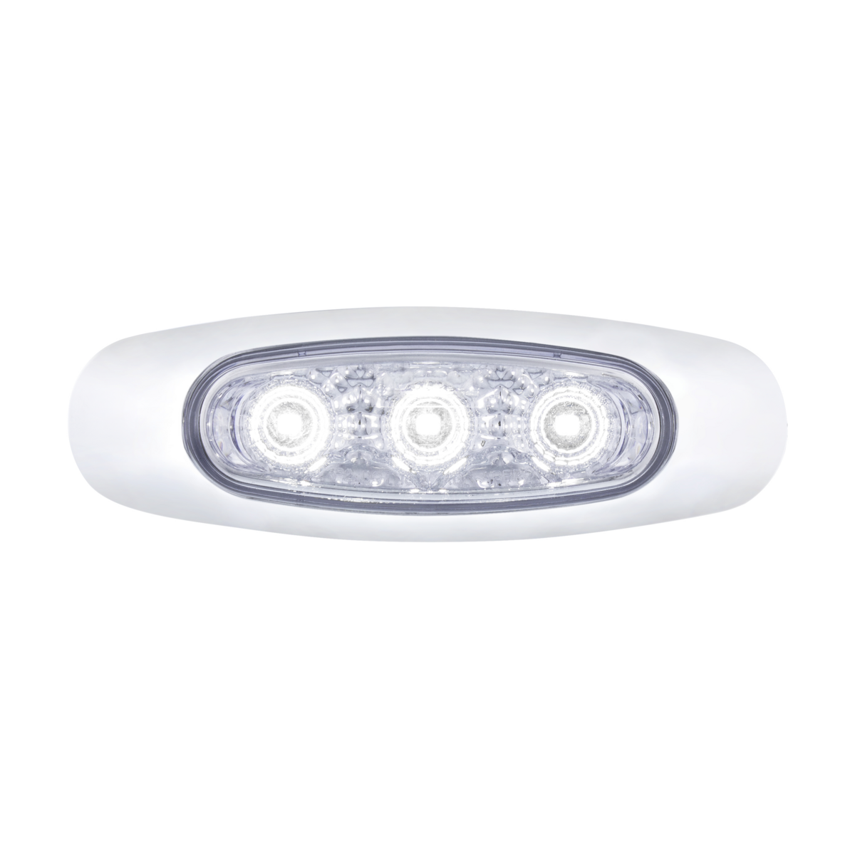 5 LED Reflector Auxiliary/Utility Light With Side Ditch Light -White LED/Clear Lens (Card)