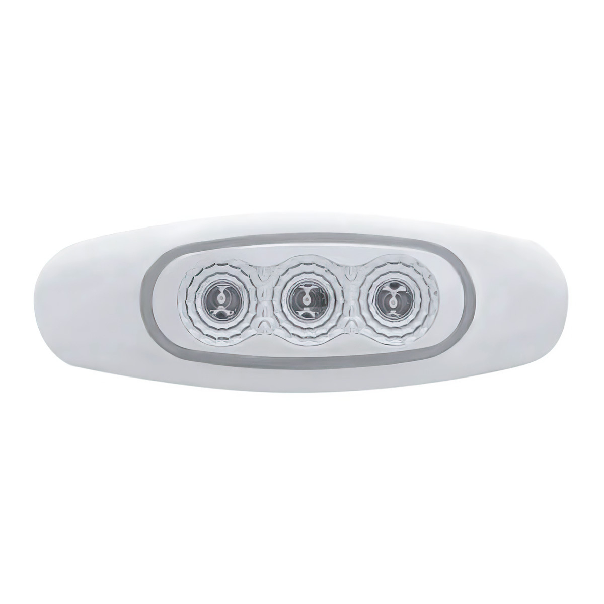 3 LED Reflector Light (Clearance/Marker) - Red LED/Clear Lens (Bulk)
