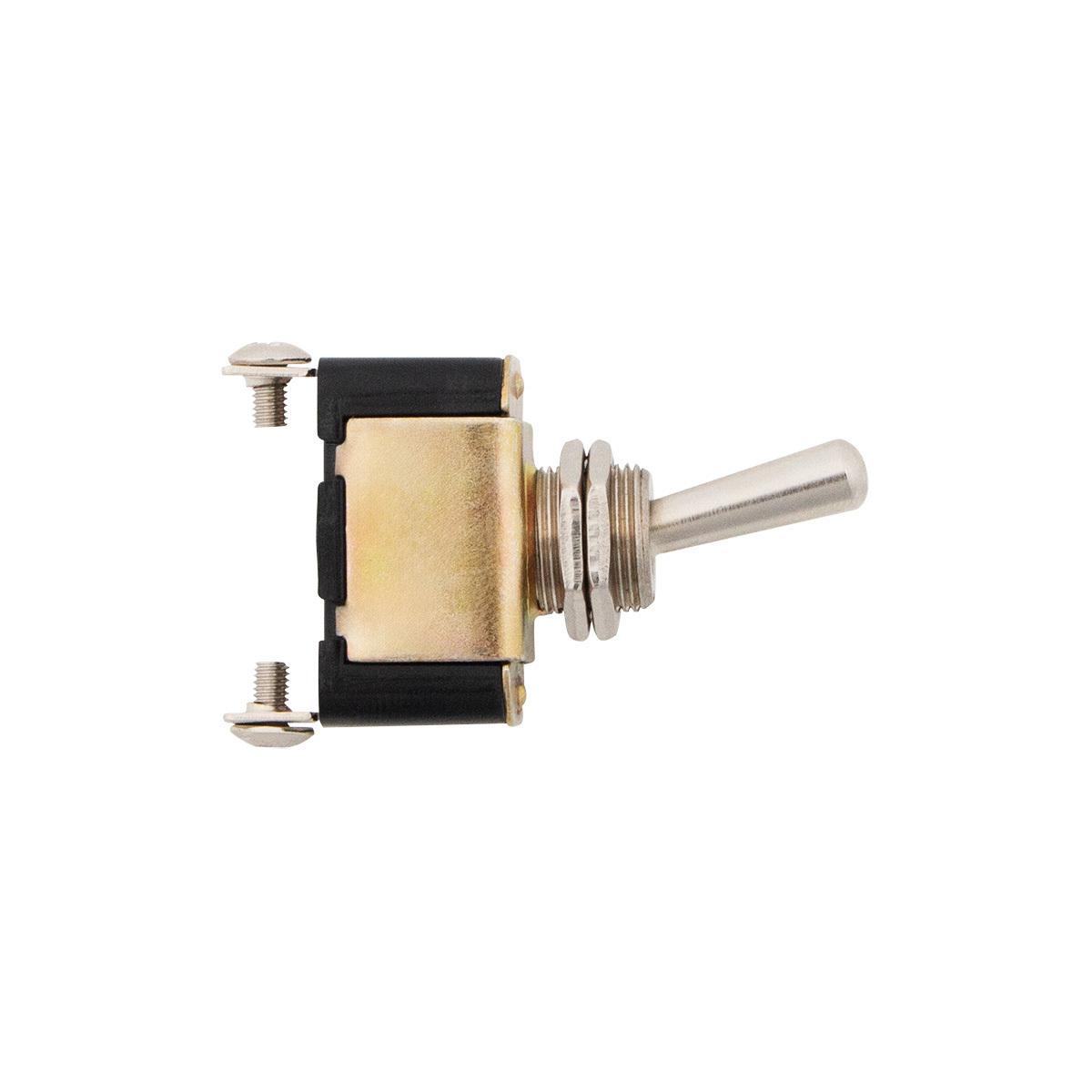 2 Pin, 10 Amp - 12V DC On-Off Metal Toggle Switch With 2 Screw Terminals