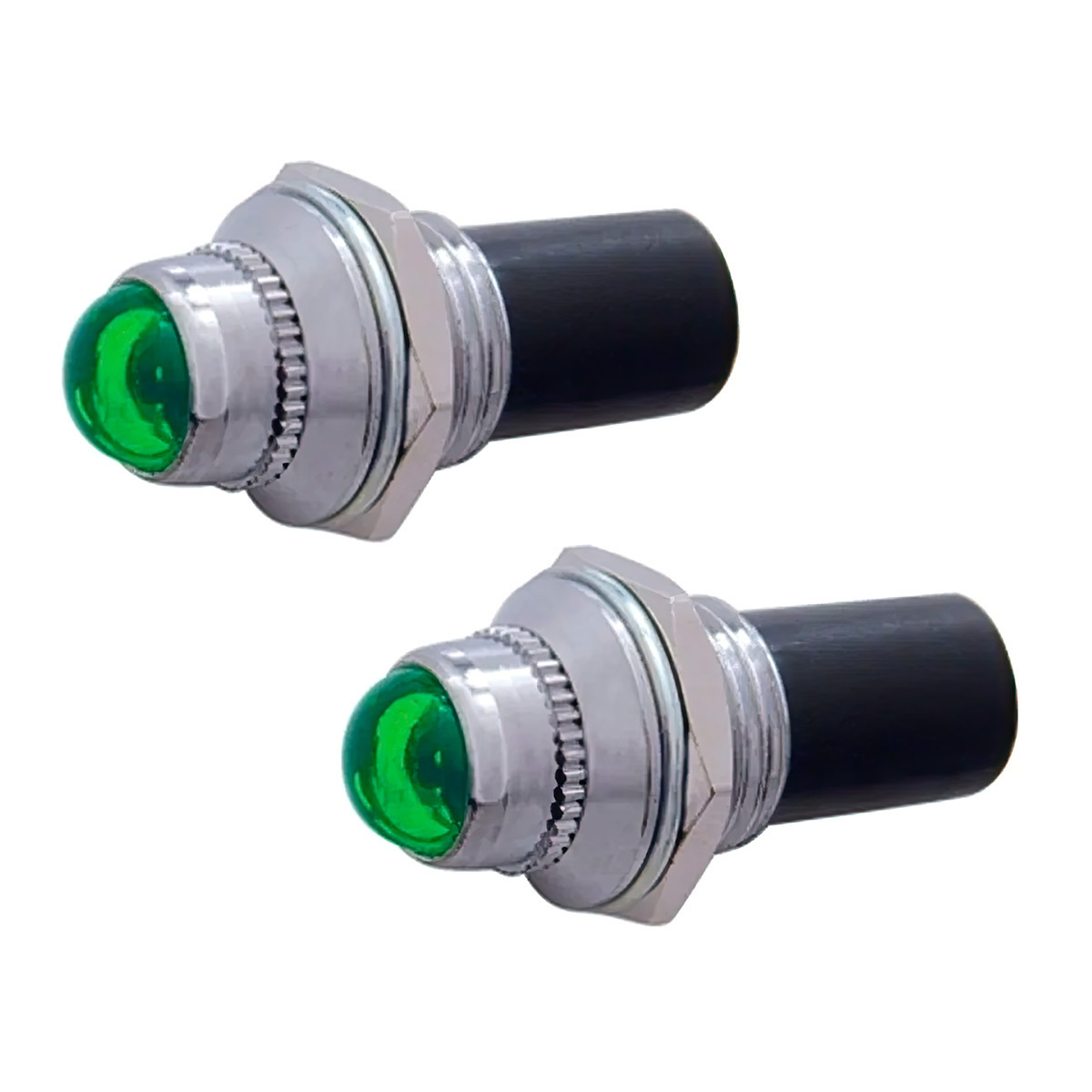 Mini Pilot Light - Green (Card of 2)