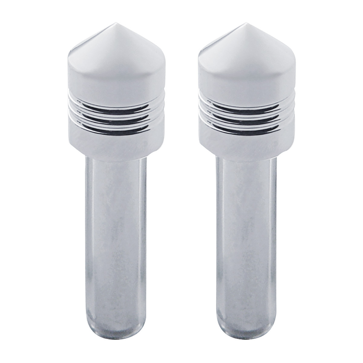 Chrome Door Lock Knob - Pointed (2pc/set)