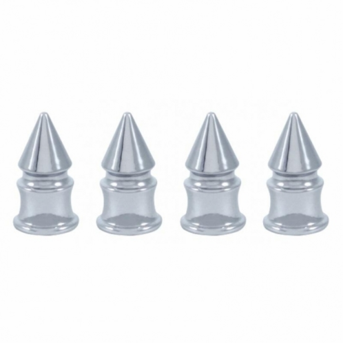Chrome Spike Valve Caps (4-Pack)