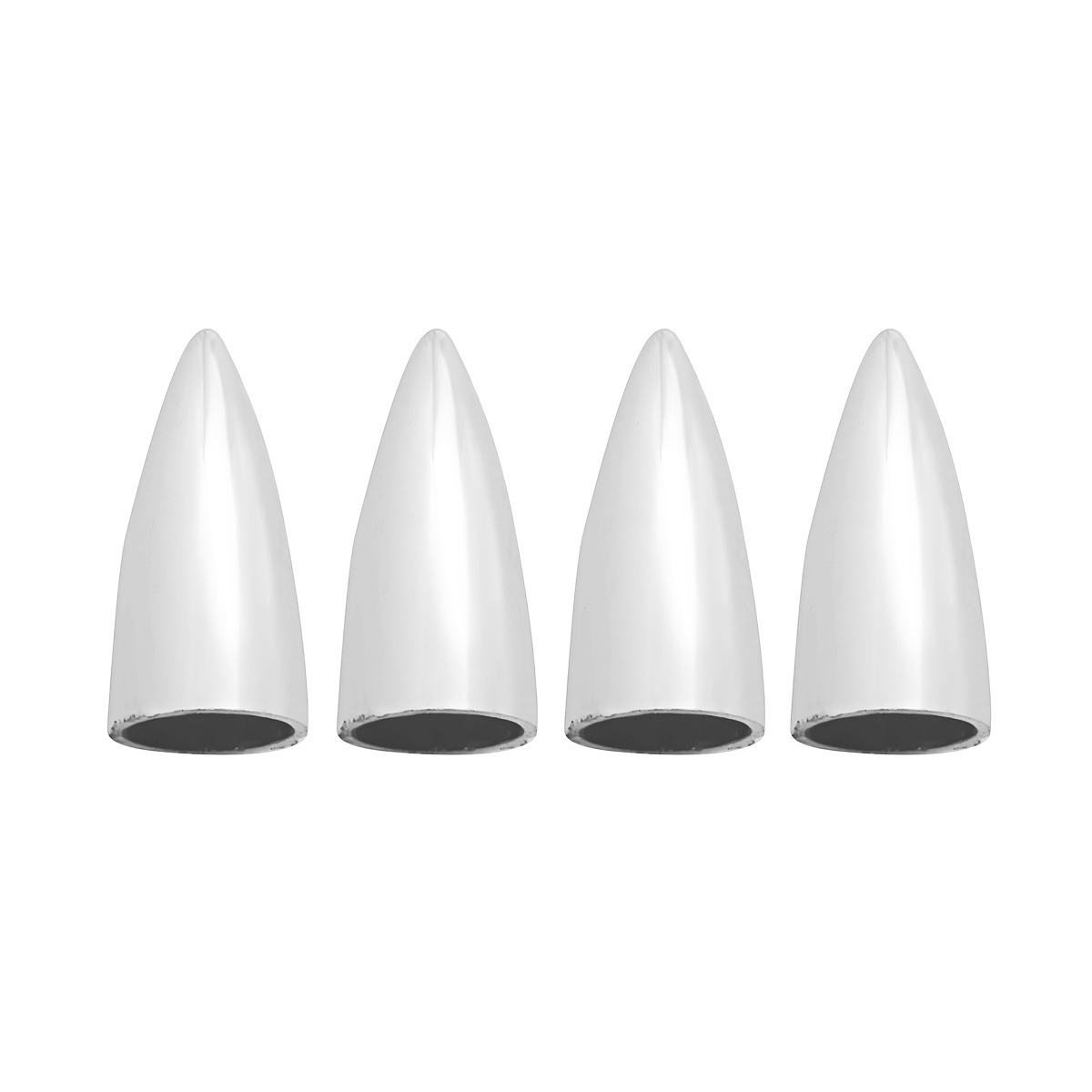 Chrome Bullet Head Valve Caps (4-Pack)