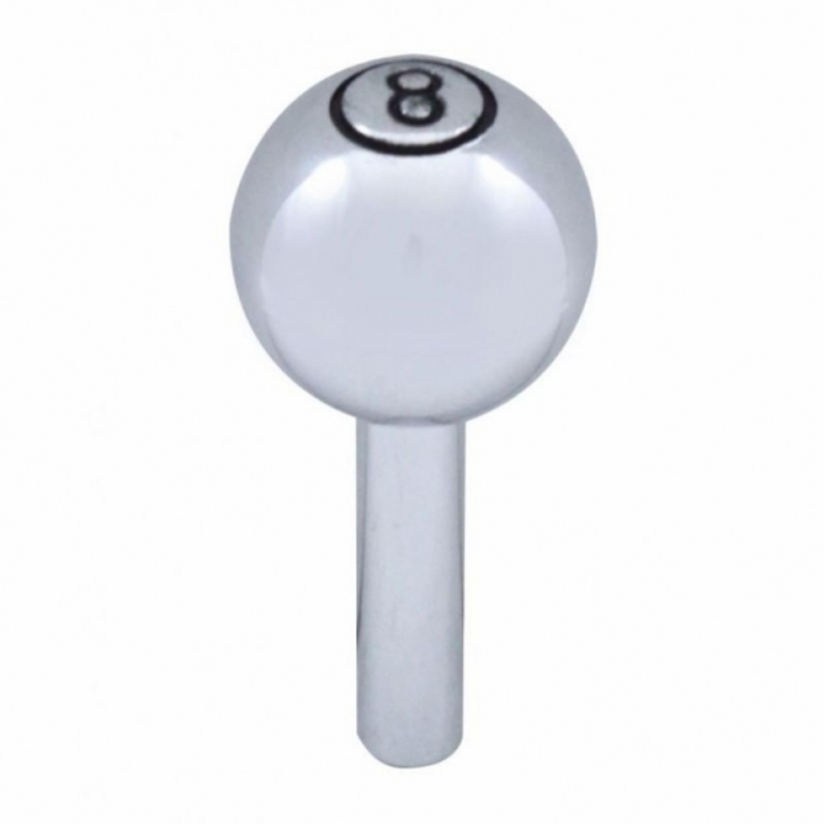 Chrome Large "8" Ball Door Lock Knobs (2pc/set)