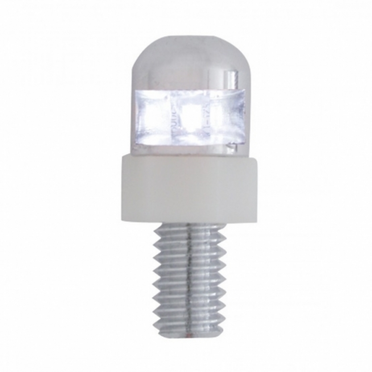Single LED License Plate Fasteners - White LED (2-Pack)