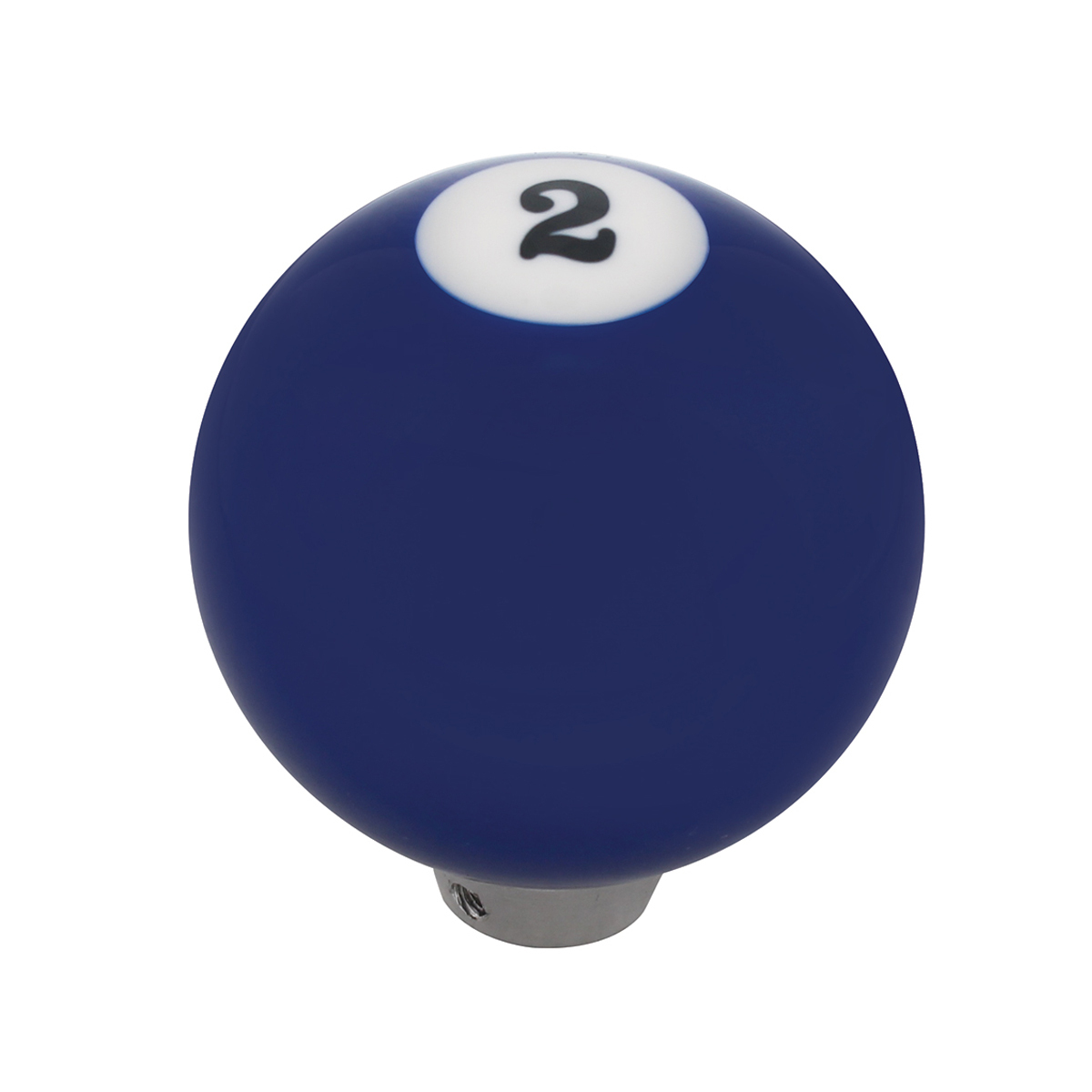 Number 2 Pool Ball Gearshift Knob - Gloss Blue