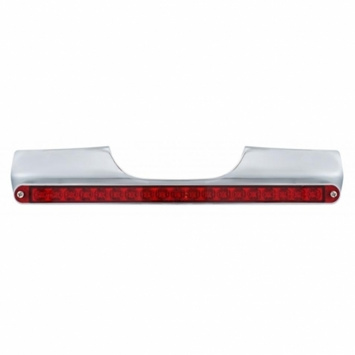 Motorcycle Rear Signal Light Bar With 19 LED 12" Light Bar - Red LED/Red Lens
