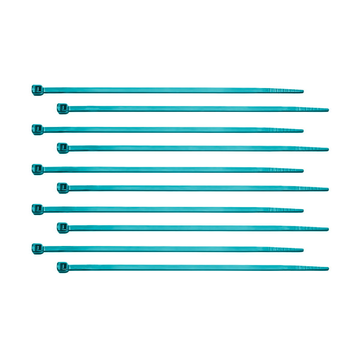 6" Nylon Cable Zip Ties - Blue (10-Pack)