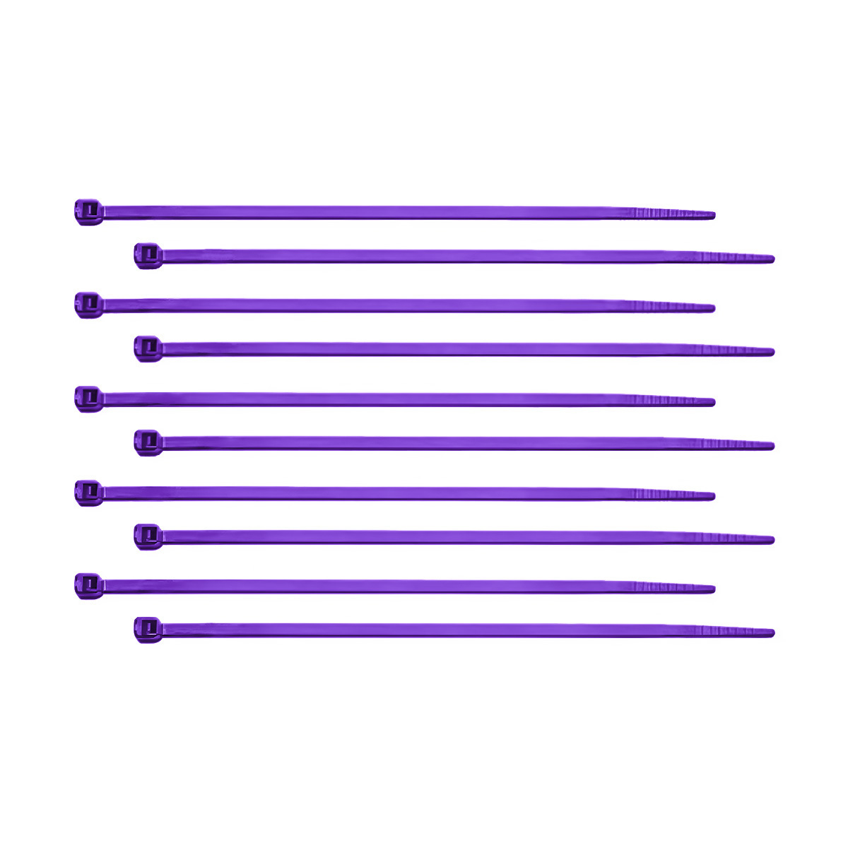6" Nylon Cable Zip Ties - Purple (10-Pack)