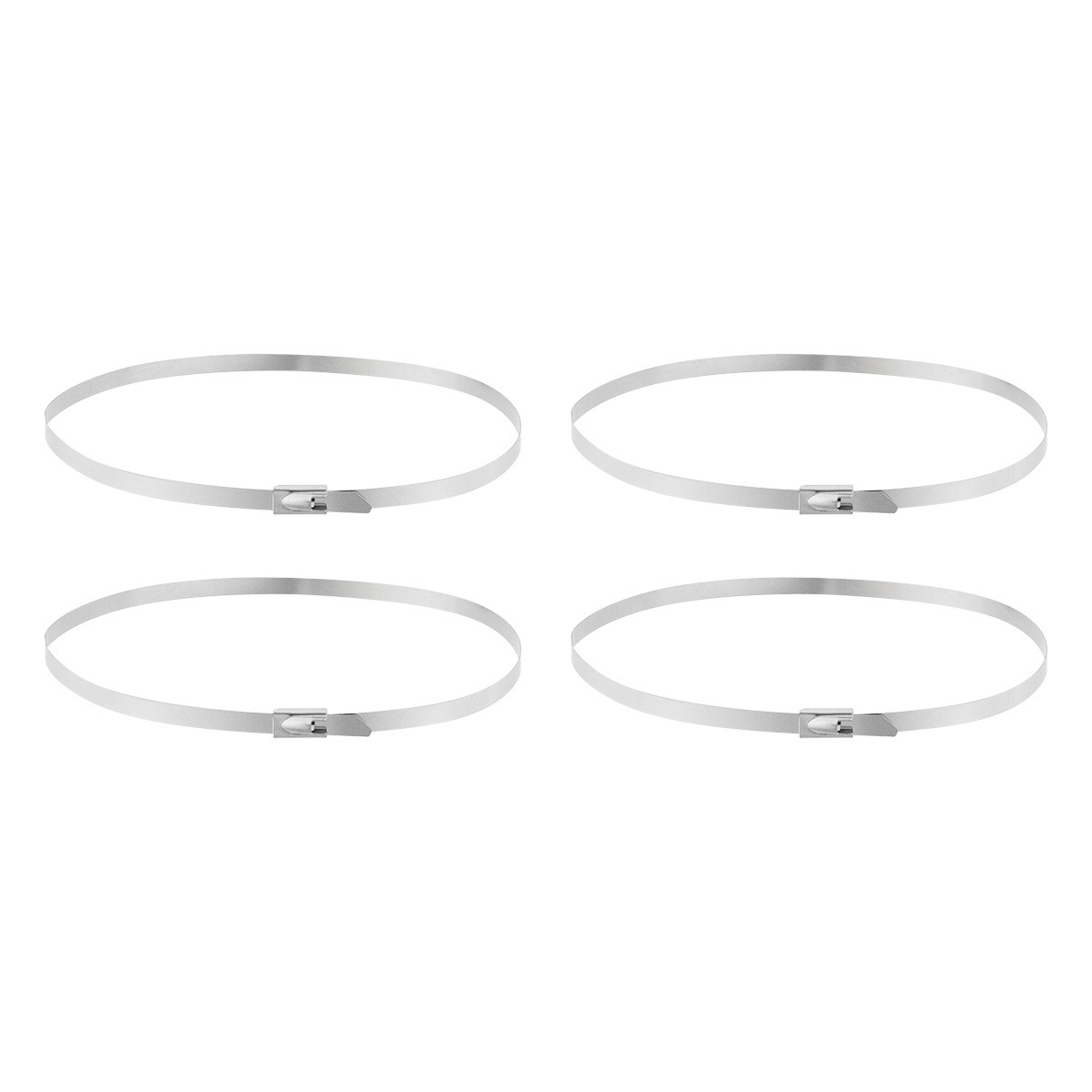 14" Stainless Locking Cable Ties (4-Pack)