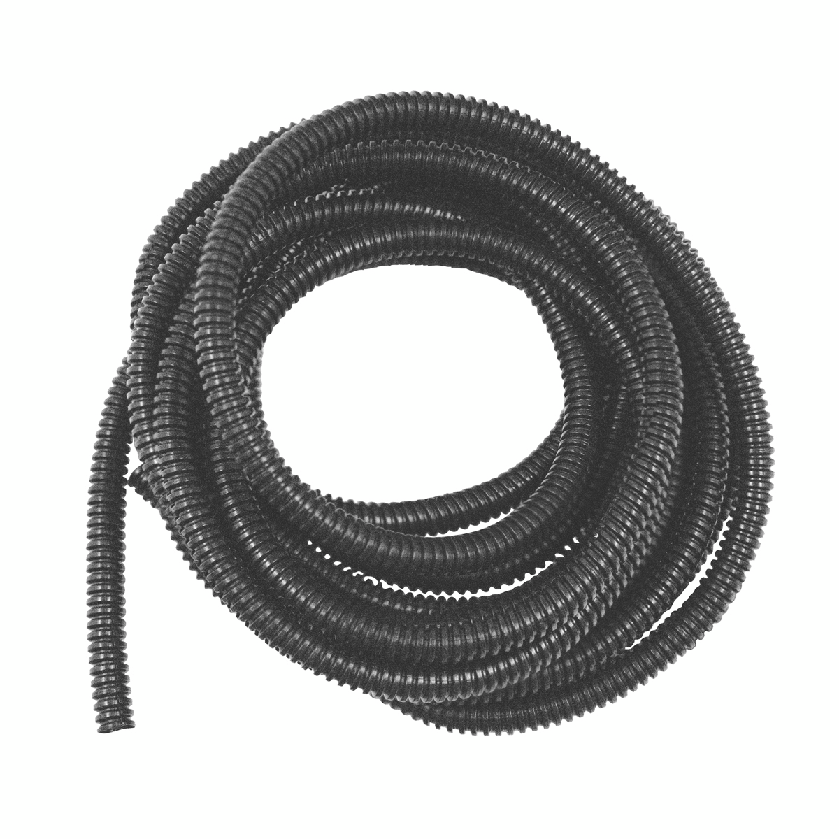1/4" I.D. Black Flex-Guard Convoluted Split Seam Tubing, 14 Ft.