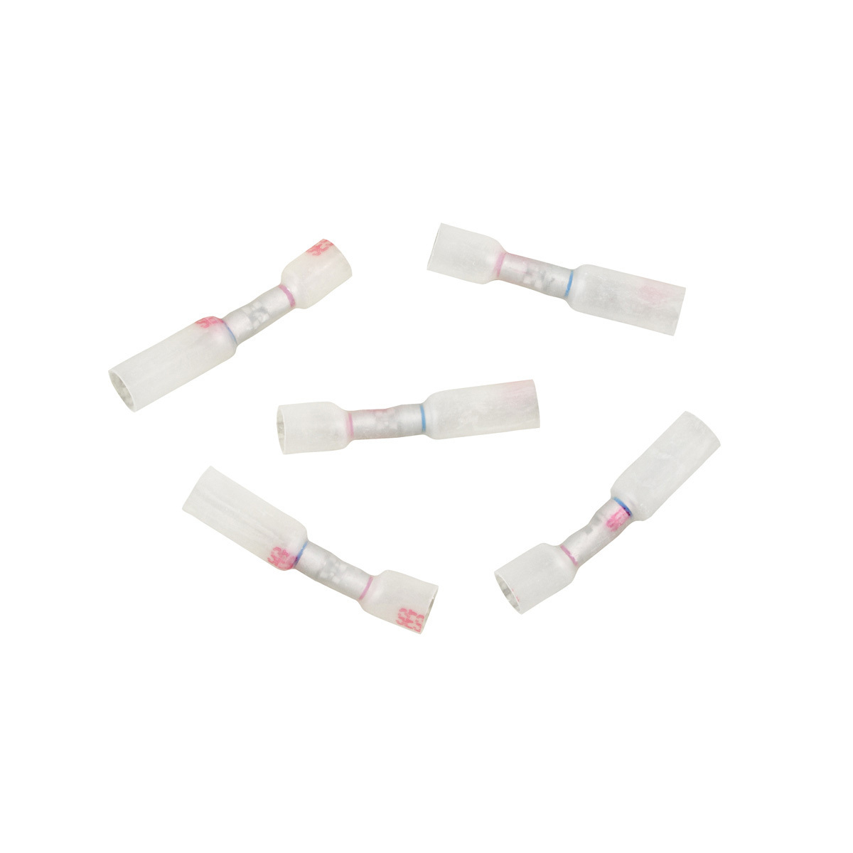 20-18 to 16-14 AWG CS Multi-Wire Heat Shrink Connector - Clear w/ Red Dash (5-Pack)