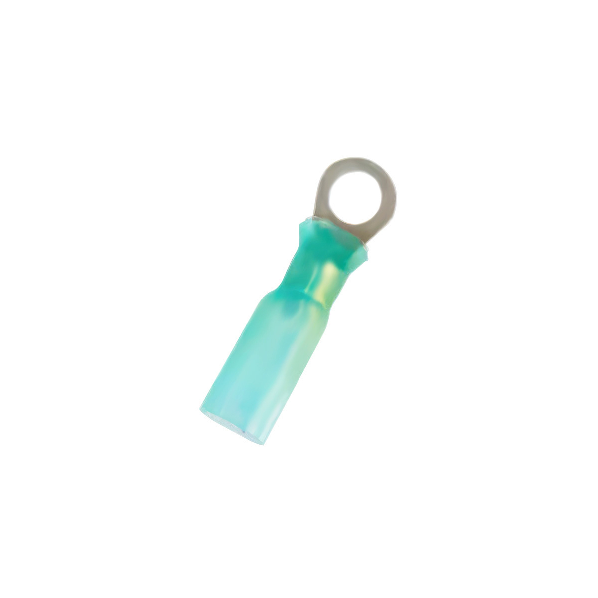 16-14 AWG 1/4" Stud CS Heat Shrink Ring Terminal - Blue (5-Pack)