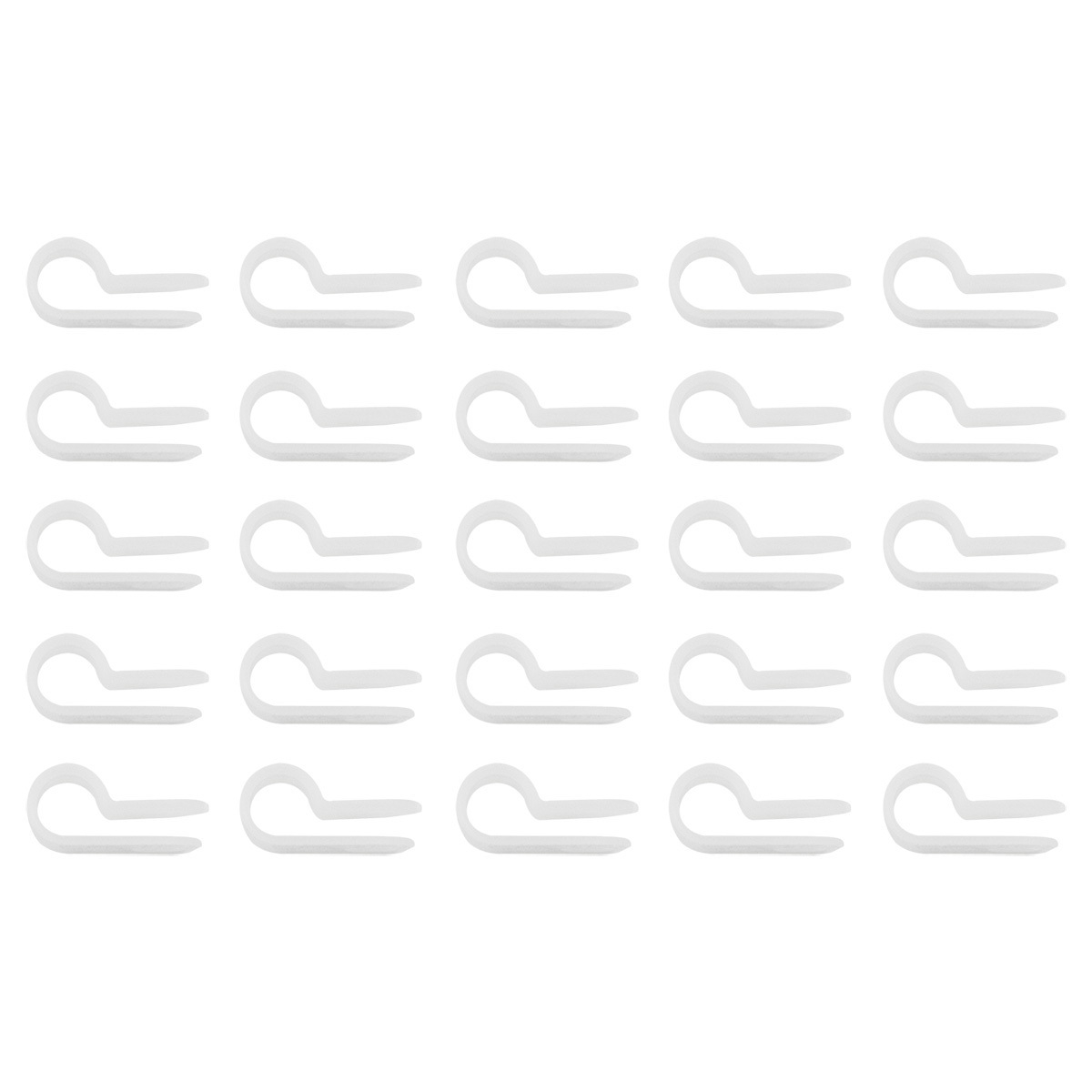 1/4" I.D. Natural Nylon Cable Clamps (25-Pack)