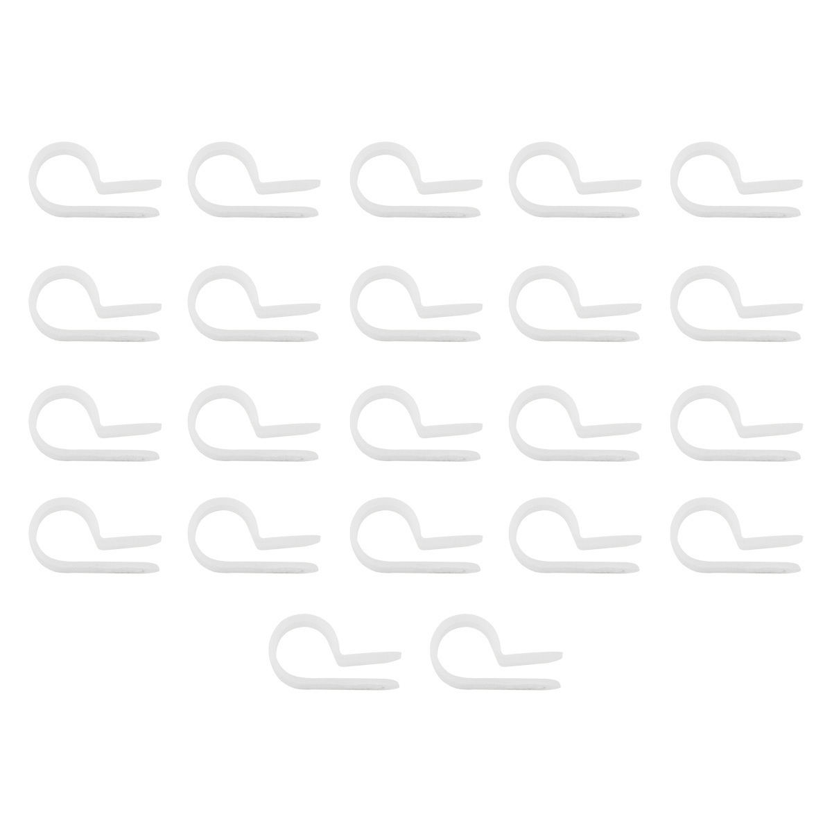 3/8" I.D. Natural Nylon Cable Clamps (22-Pack)