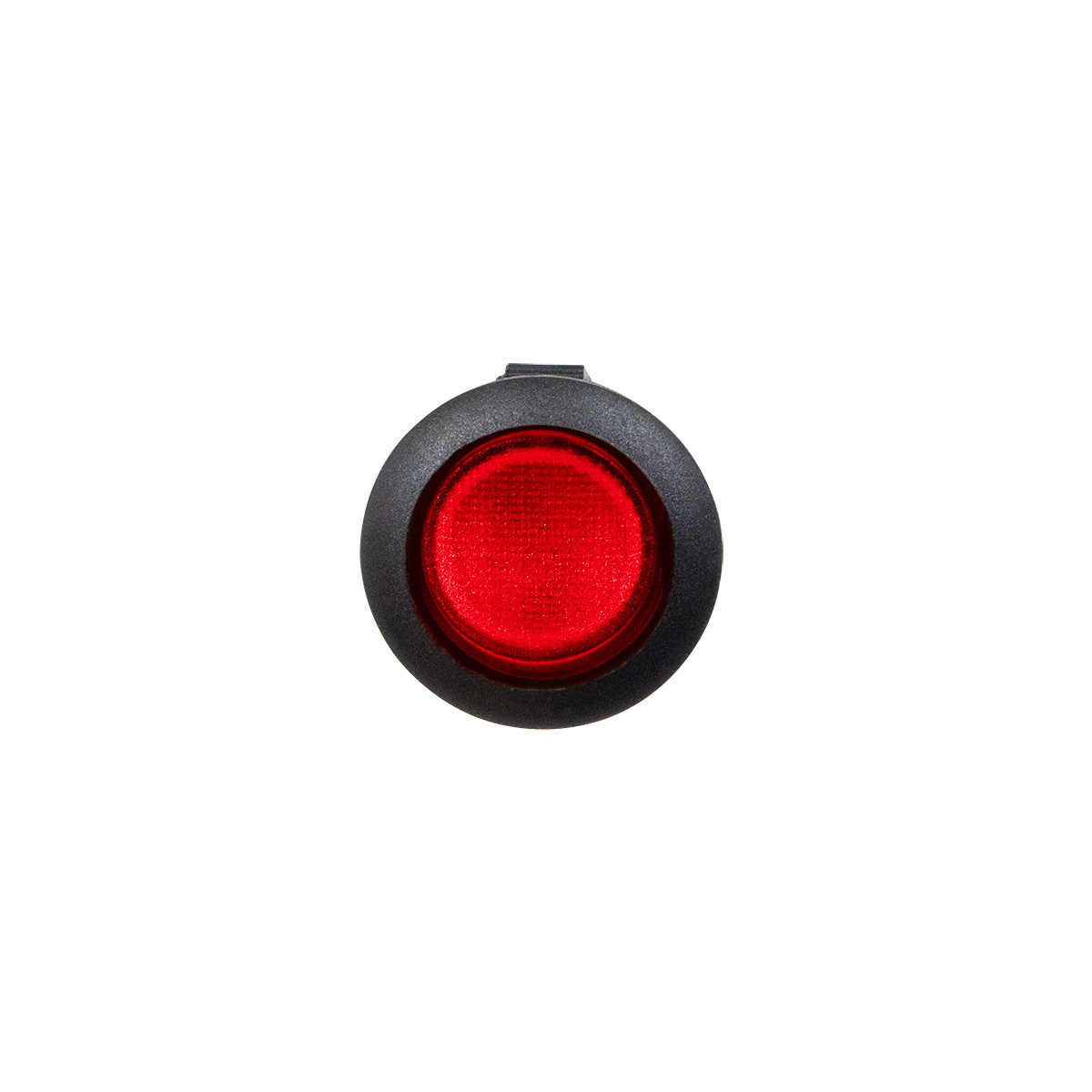 Red Illum Round Rocker 10 Amp 12V On/Off 1/2" Dia. 1 Pc.