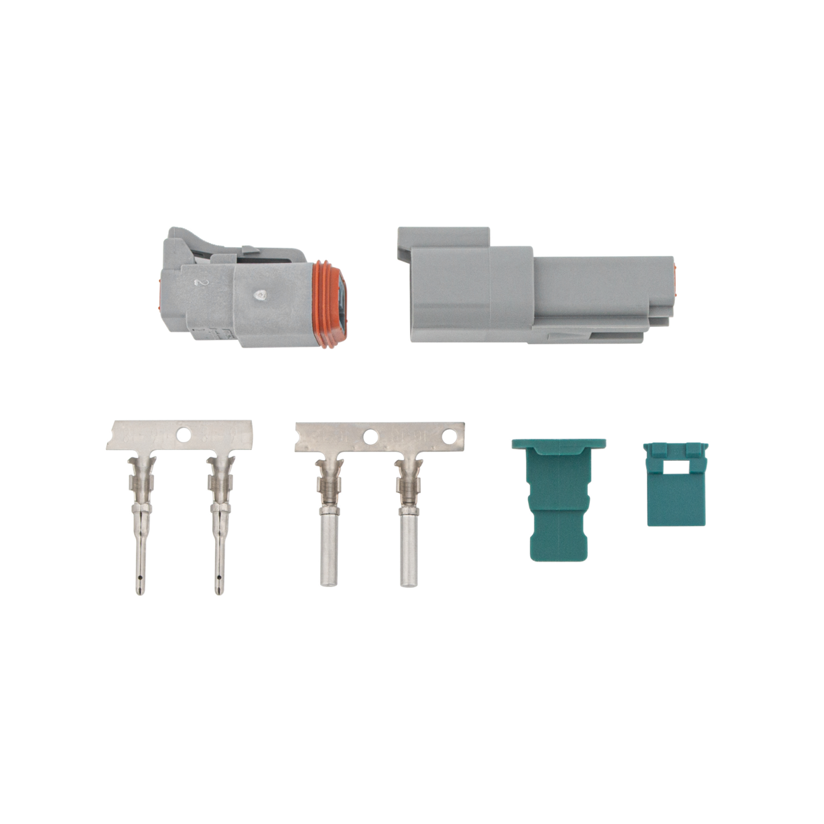 2-Wire Deutsch Style Amphenol AT Connector Project Kit 8 Pcs