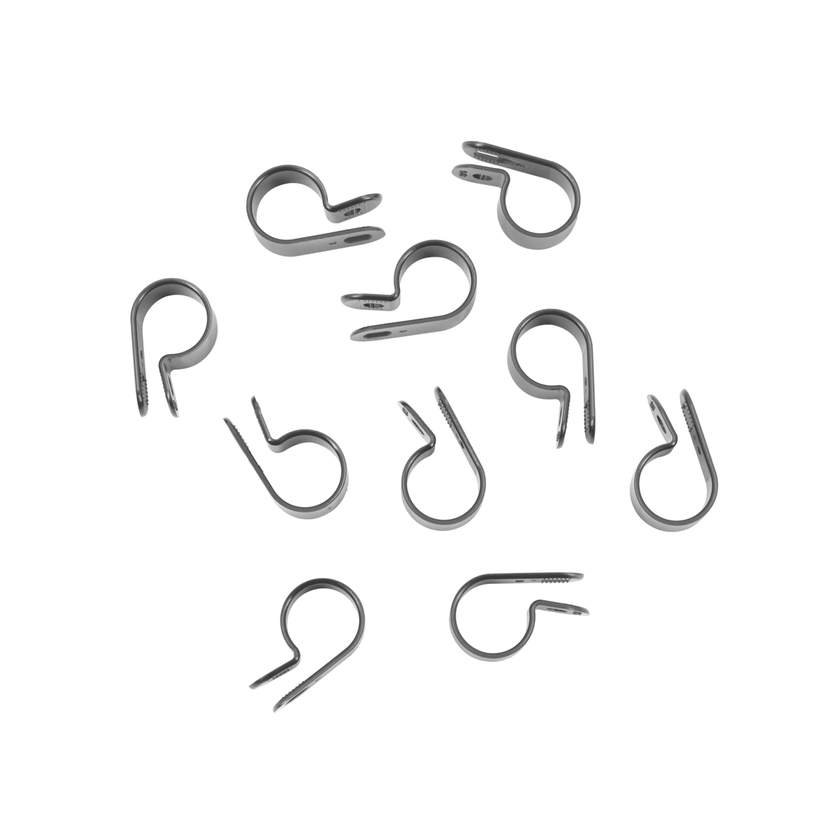 5/8" Black Nylon Cable Clamp (10-Pack)