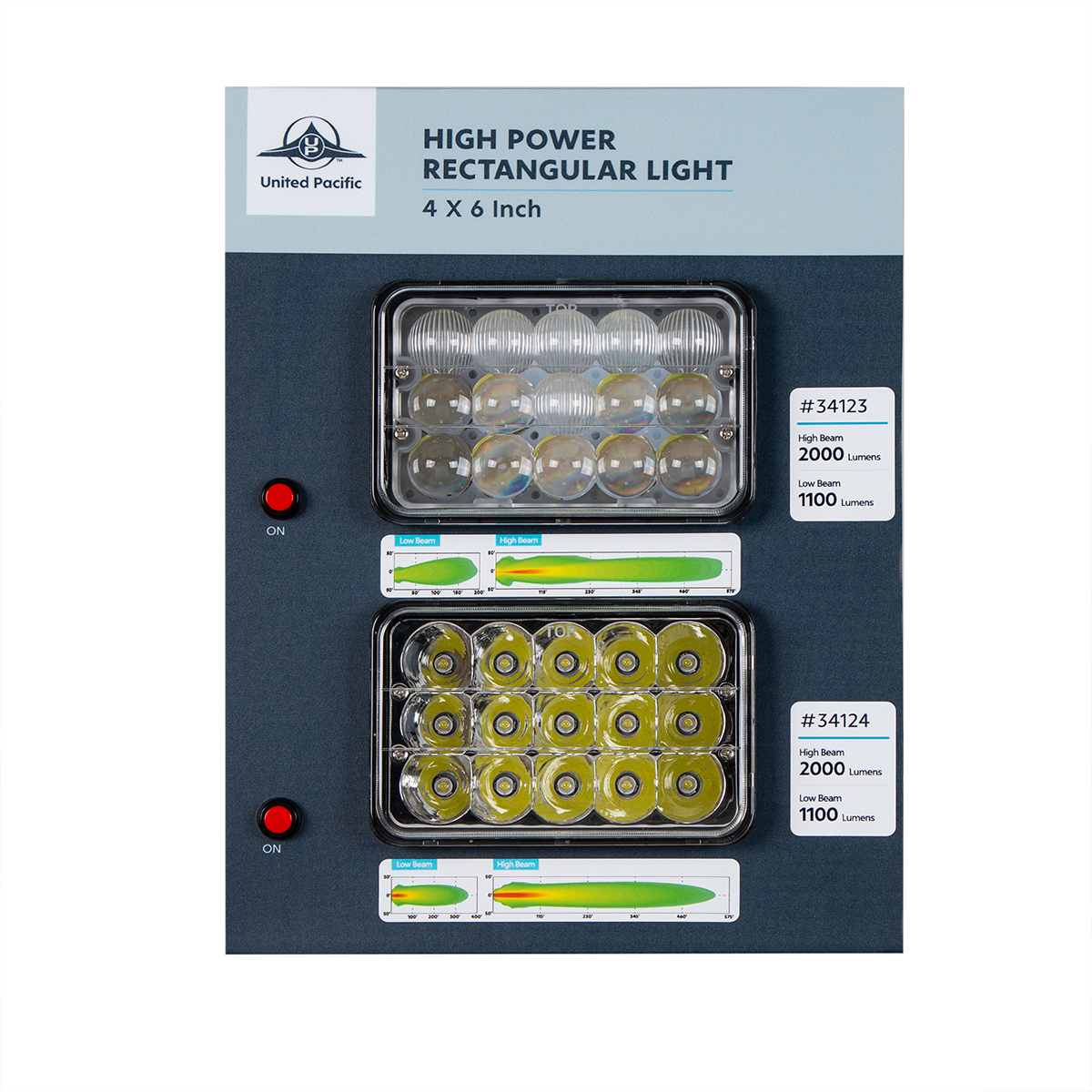 Display For 4" X 6" High Power Lights