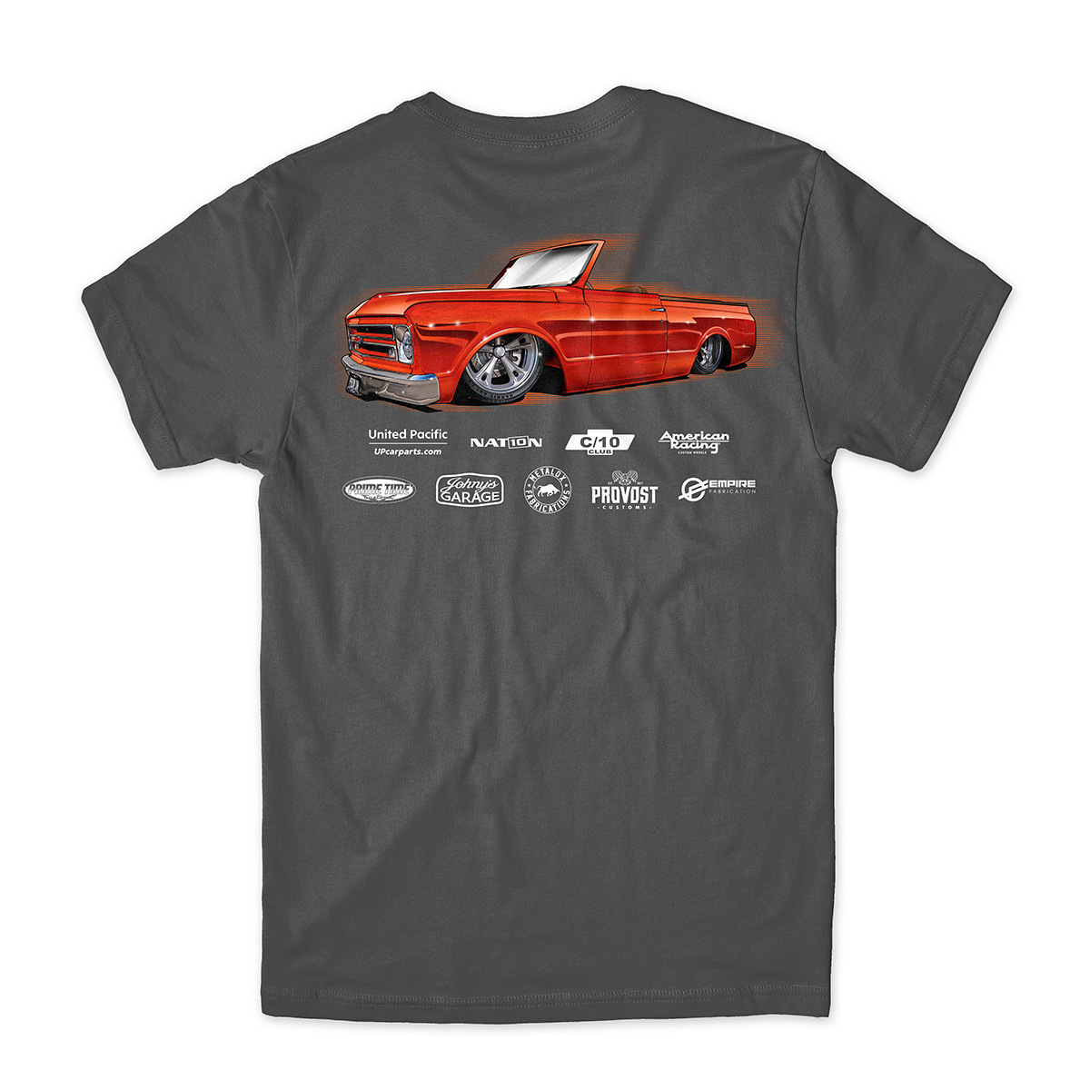 SEMA 2021 United Pacific K5 Blazer T-Shirt, Smoke Gray - M