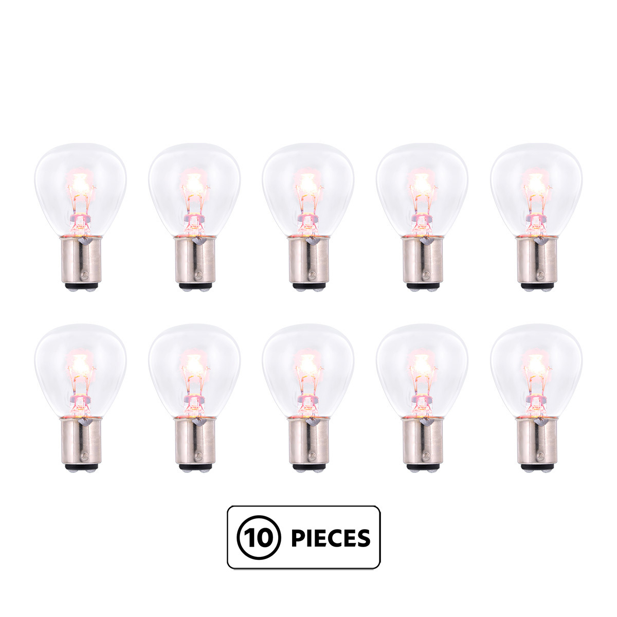 50-32 Candle Power (1188) 6V Headlight Bulb For 1928-32 Ford Car (10 Pcs)