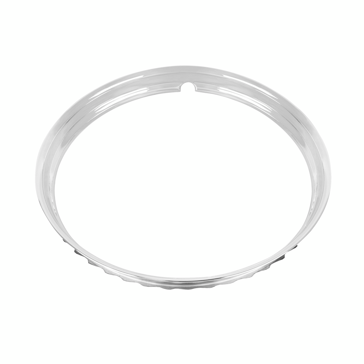 14" Smooth Stainless Steel Beauty Rim