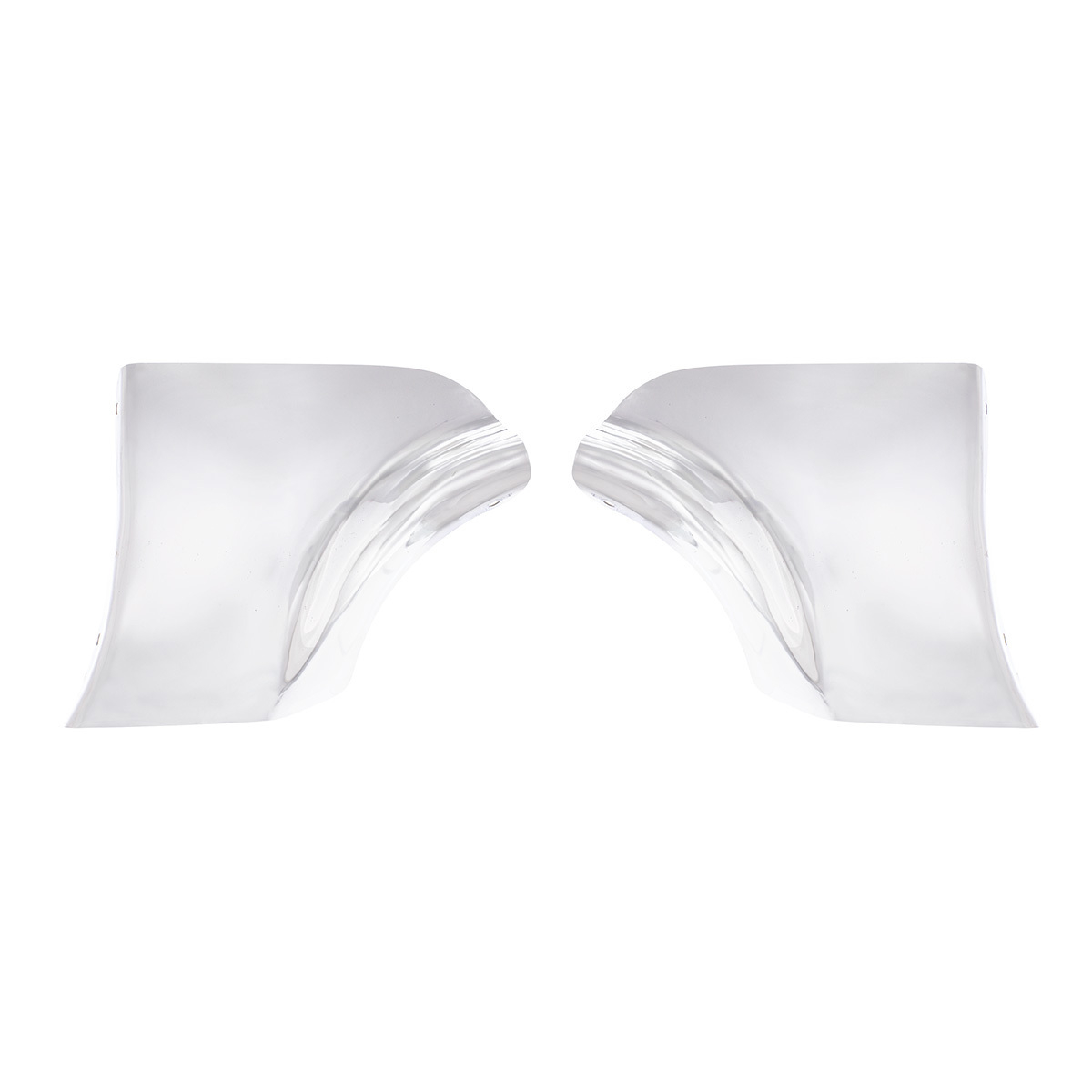 Stainless Steel Fender Skirt Scuff Pads For 1956 Chevy Passenger Car (Pair)