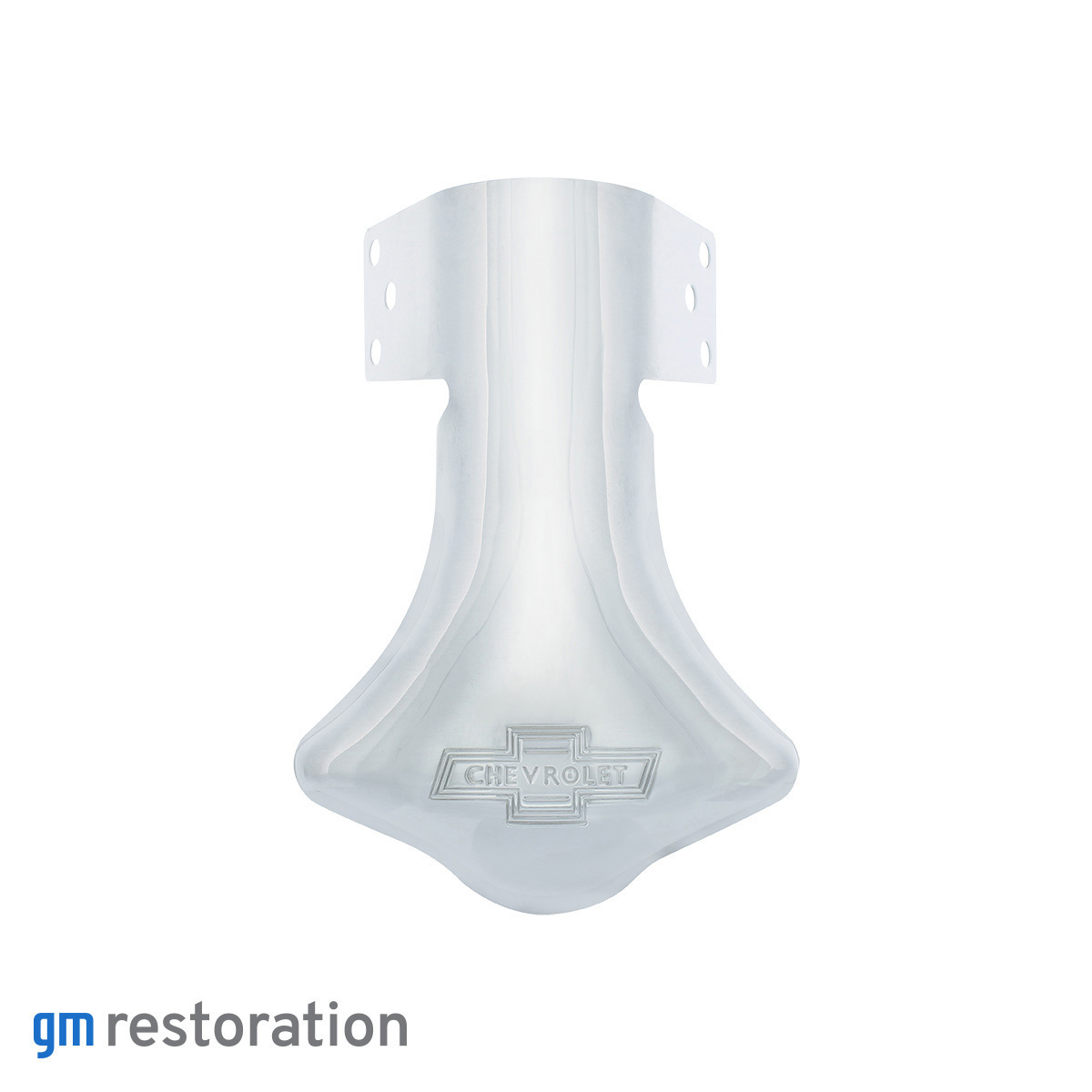 Stainless Steel "Chevrolet" Script Bowtie Logo Exhaust Deflector