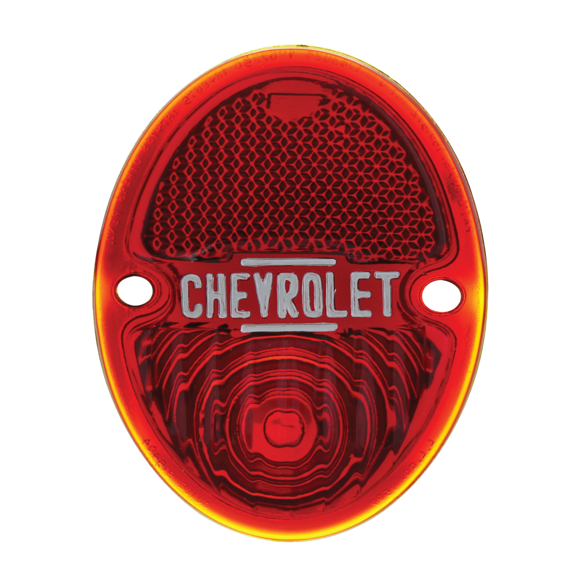 Glass "Chevrolet" Script Tail Light Lens For 1933-36 Chevy Car