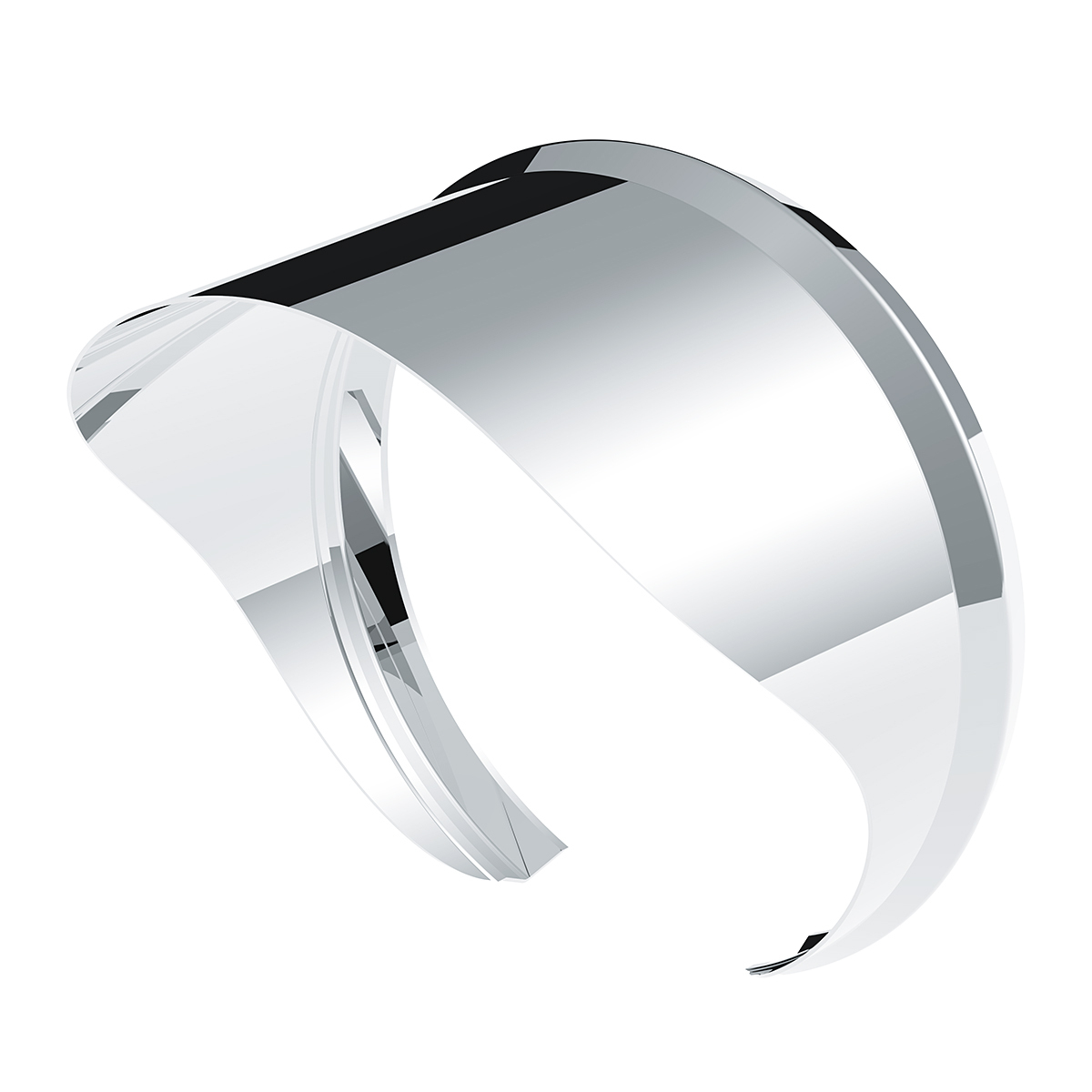 Stainless Steel 4" Round Peep Mirror Visor